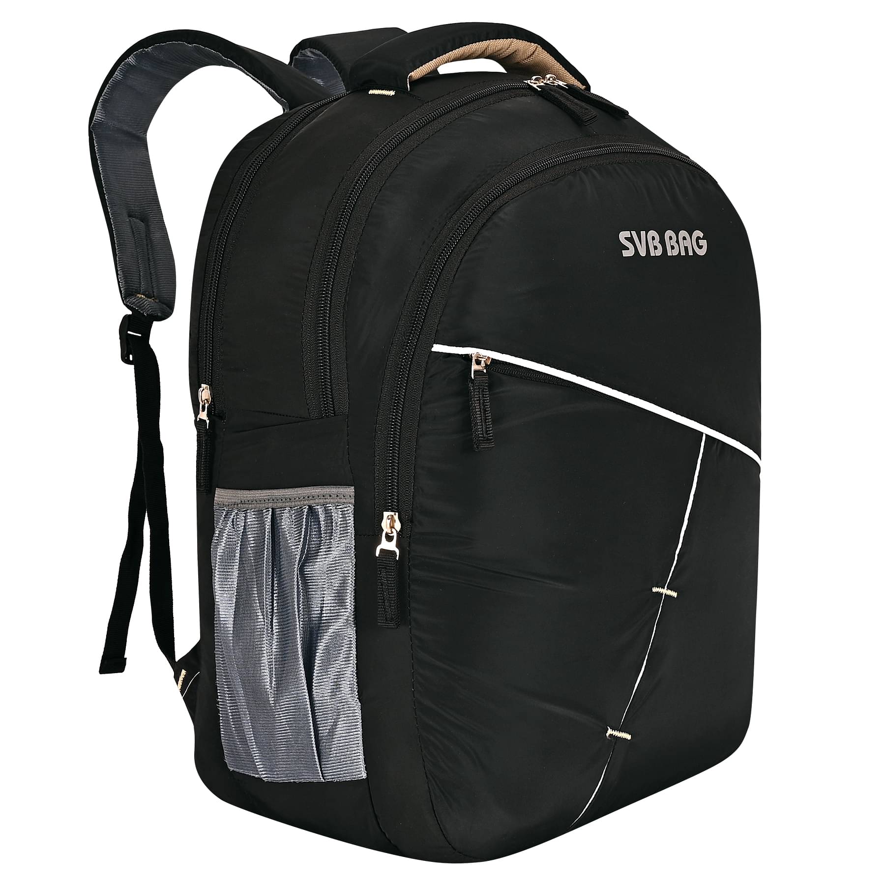     			SVB BAG 42 Ltrs Polyester Backpack *For Boys & Girls ( Black )