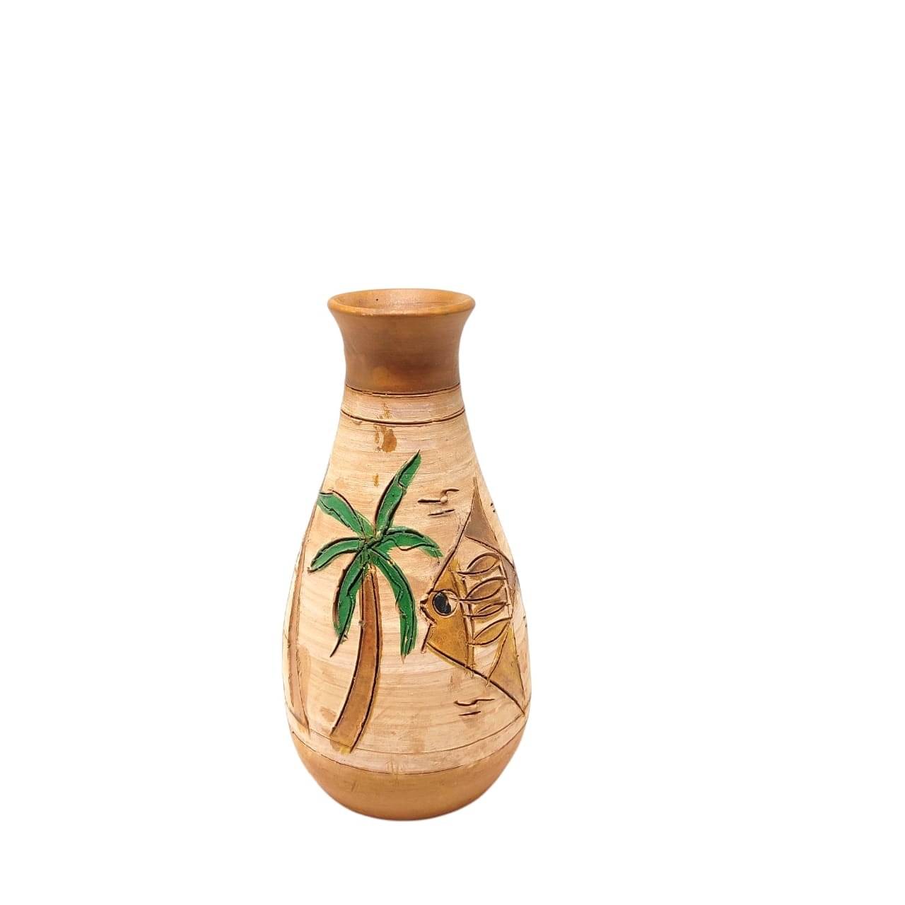     			nature touch Terracotta Table Vase 18 cms - Pack of 1
