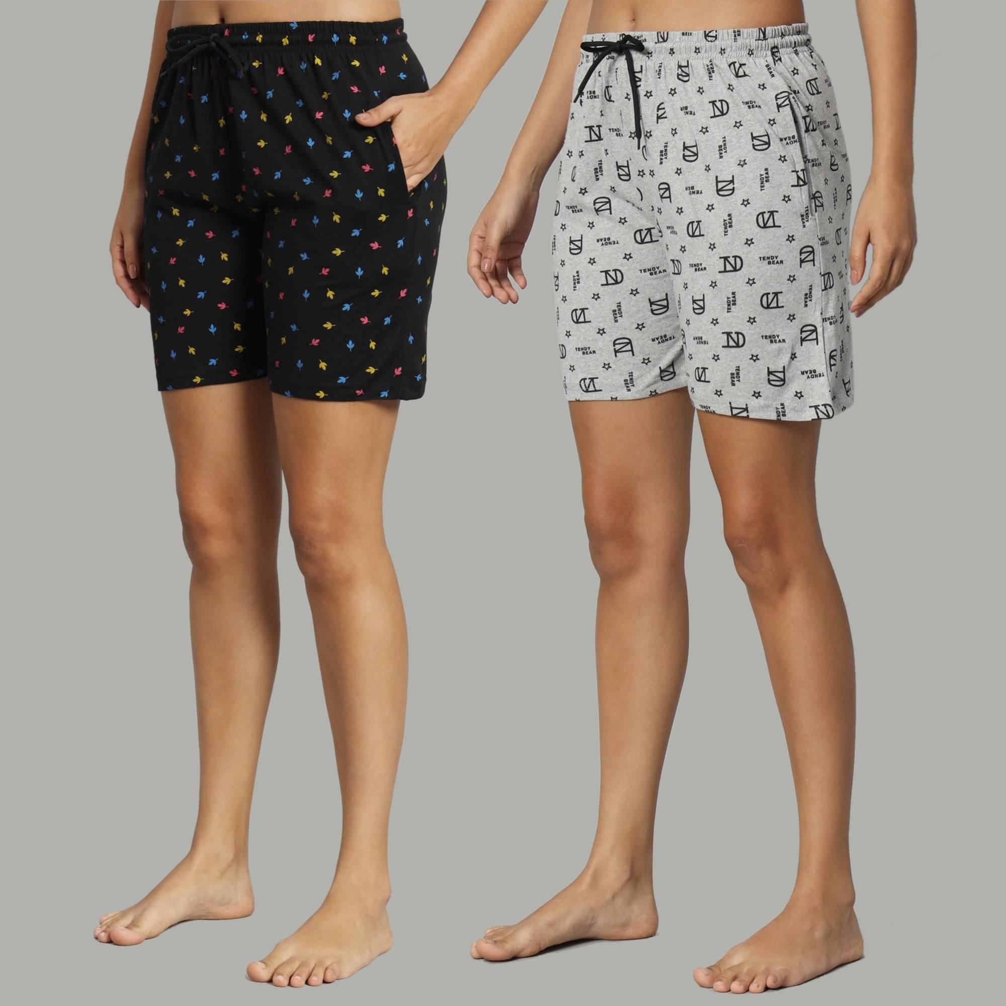 BRYLES Cotton Blend Bermuda - Multicolor 8     			BRYLES Cotton Blend Bermuda - Multicolor 8