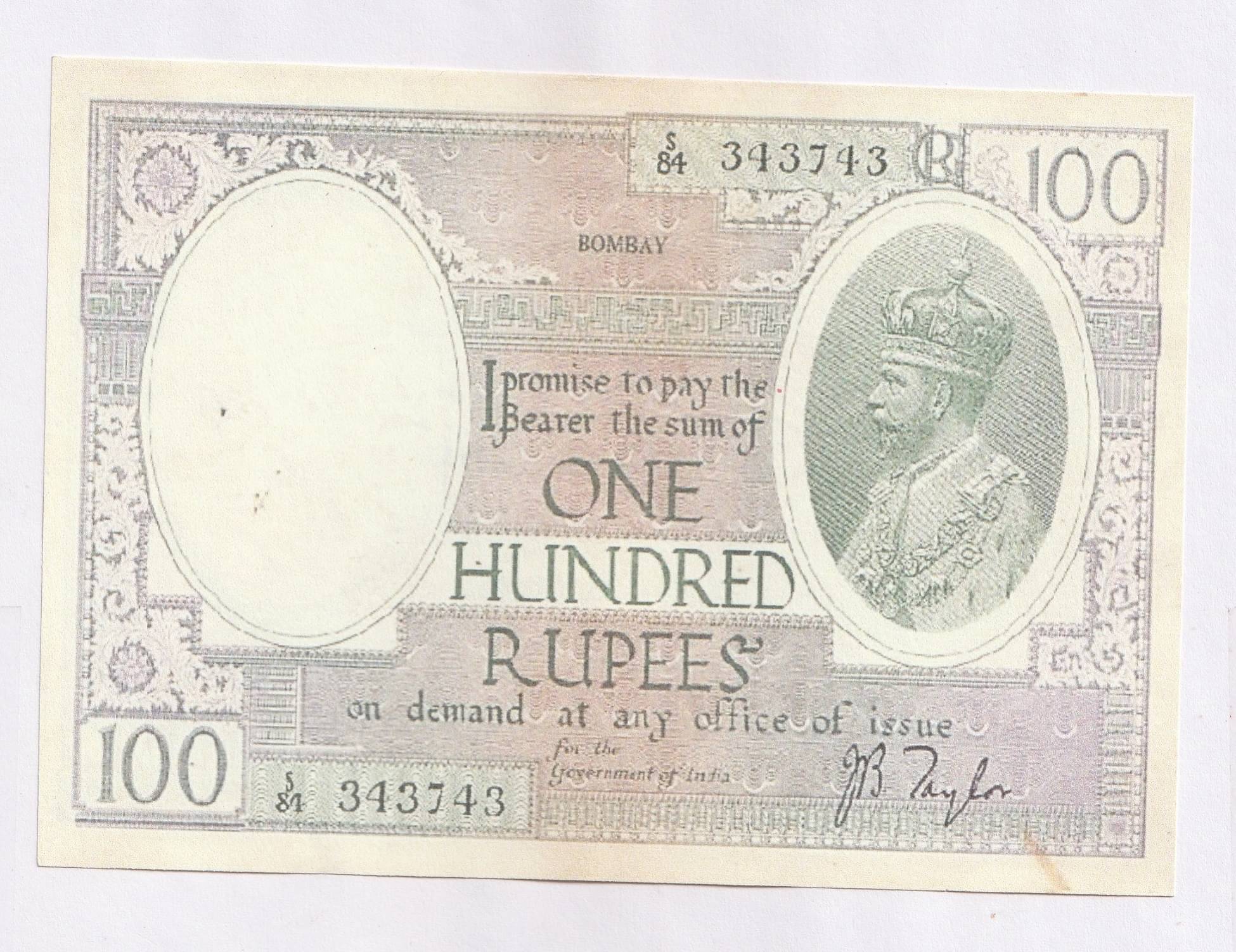 10 Rupee British India Jb Taylor | Fancy Dummy Replica Printed Note     			10 Rupee British India Jb Taylor | Fancy Dummy Replica Printed Note