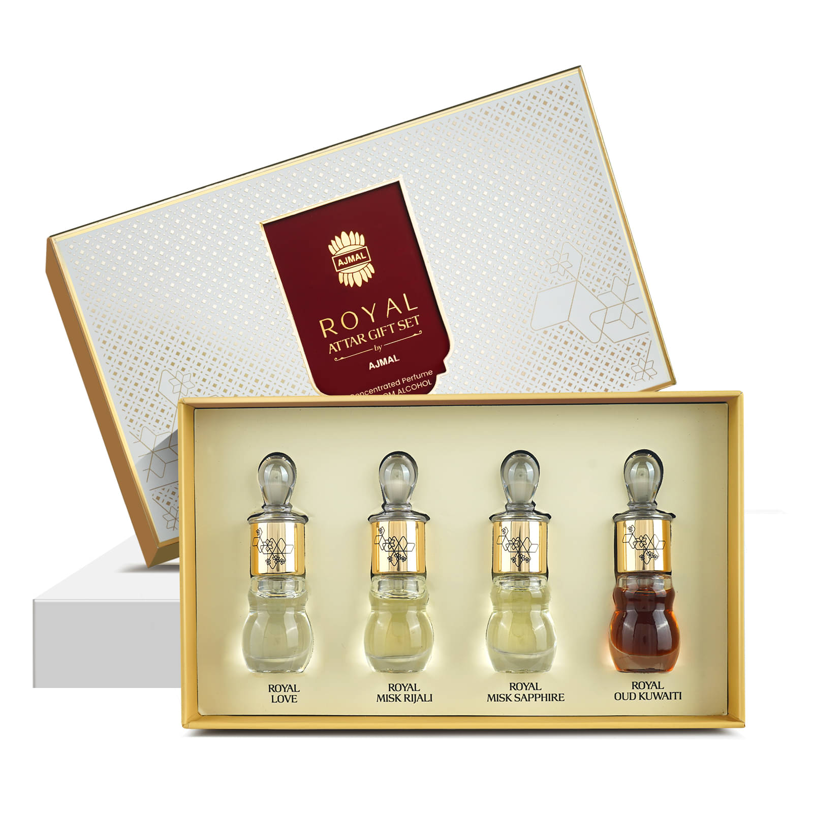     			AJMAL Musk Non- Alcoholic Below 50ml Attar ( Pack of 4 )