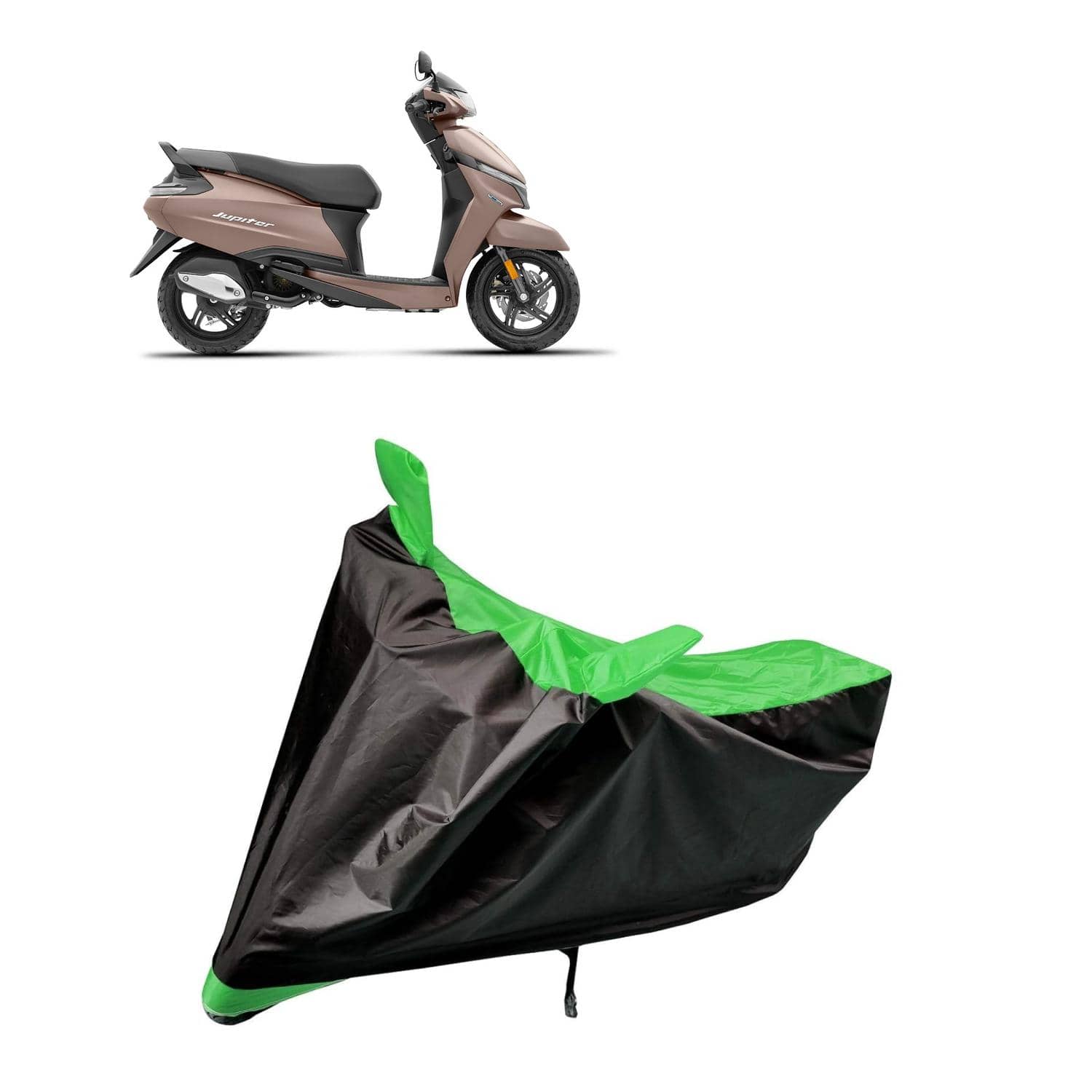 AKSMIT Bike Body Cover for TVS Jupiter Multicolor (Pack of 1)