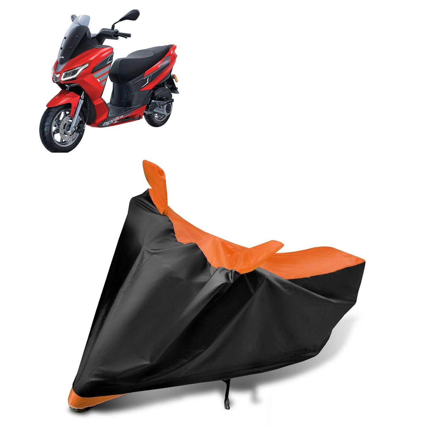 AKSMIT Bike Body Cover for Aprilia SXR 160 Multicolor (Pack of 1) AKSMIT Bike Body Cover for Aprilia SXR 160 Multicolor (Pack of 1)