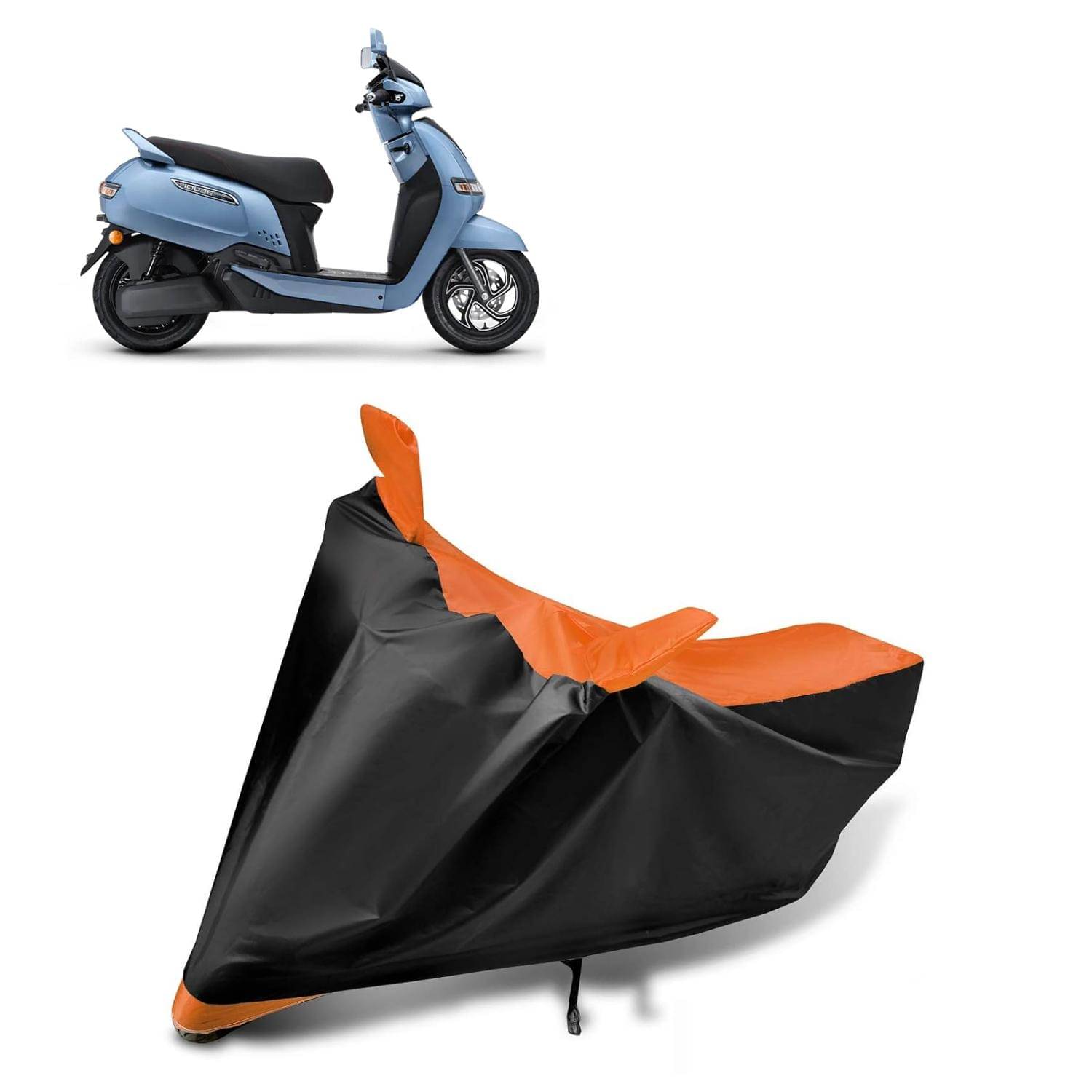 AKSMIT Bike Body Cover for TVS iQube Multicolor (Pack of 1)     			AKSMIT Bike Body Cover for TVS iQube Multicolor (Pack of 1)