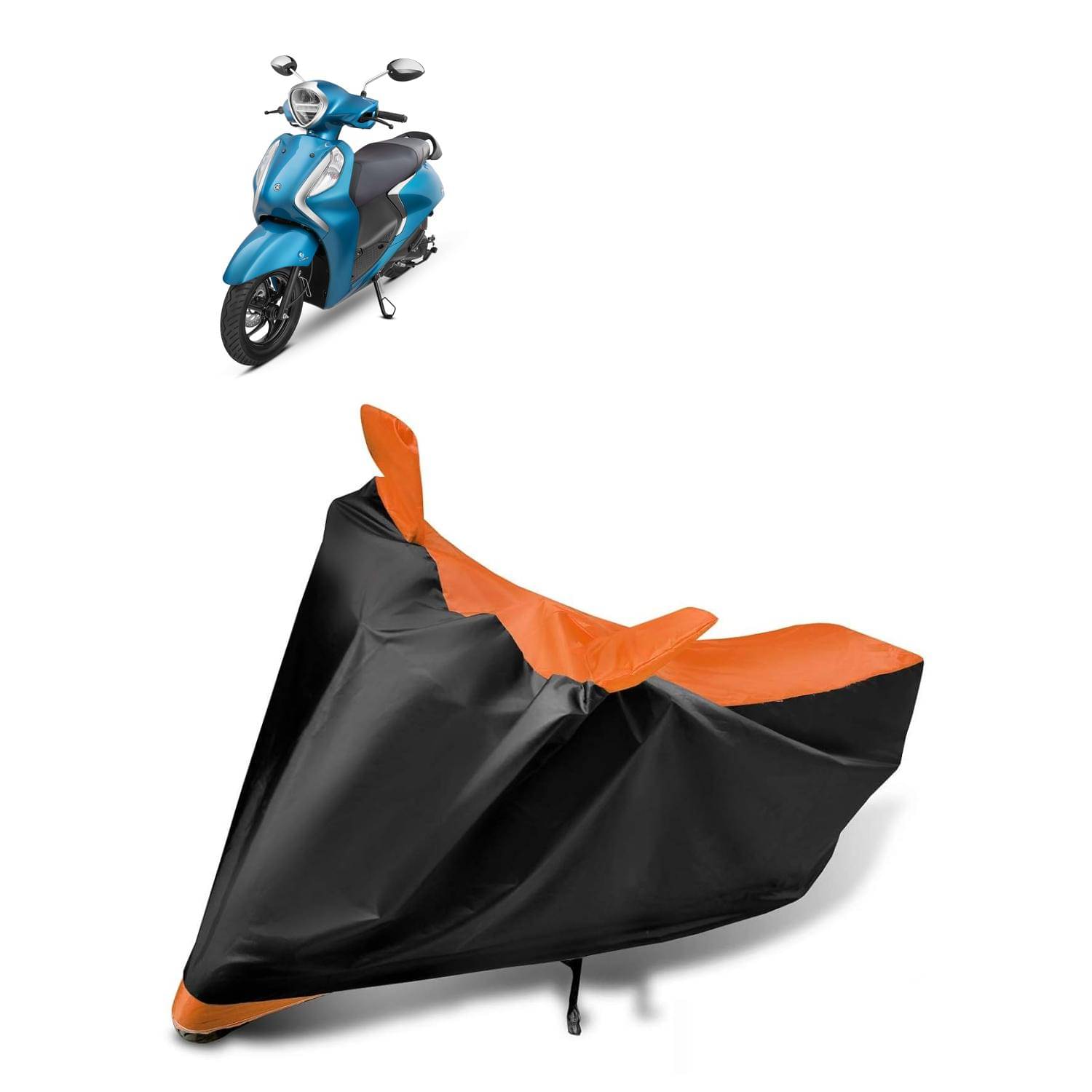 AKSMIT Bike Body Cover for Yamaha Fascino 125 Multicolor (Pack of 1)     			AKSMIT Bike Body Cover for Yamaha Fascino 125 Multicolor (Pack of 1)