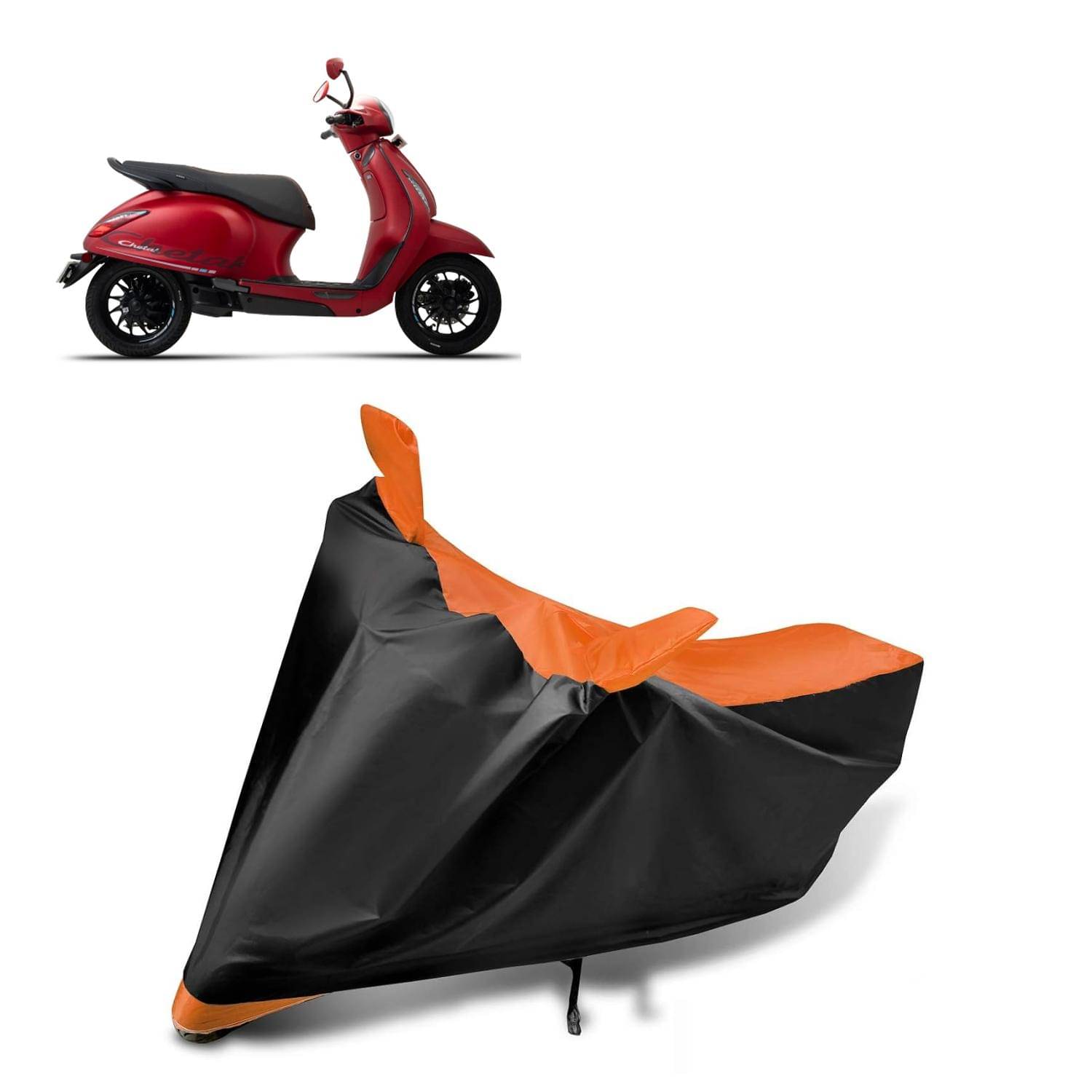 AKSMIT Bike Body Cover for Bajaj Chetak Multicolor (Pack of 1) AKSMIT Bike Body Cover for Bajaj Chetak Multicolor (Pack of 1)