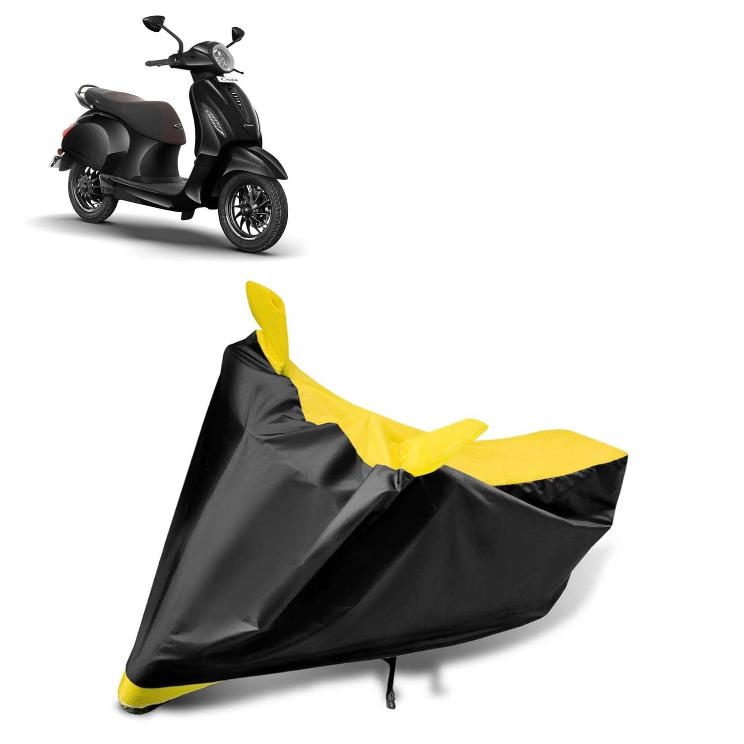 AKSMIT Bike Body Cover for Bajaj Chetak Multicolor (Pack of 1)