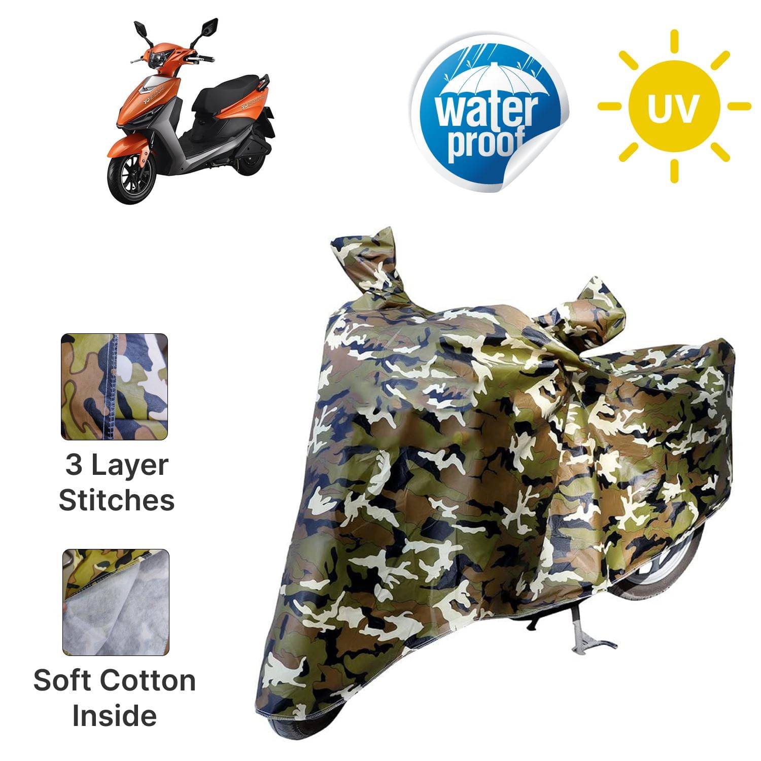 AKSMIT Bike Body Cover for Yo Edge Jungle (Pack of 1)     			AKSMIT Bike Body Cover for Yo Edge Jungle (Pack of 1)