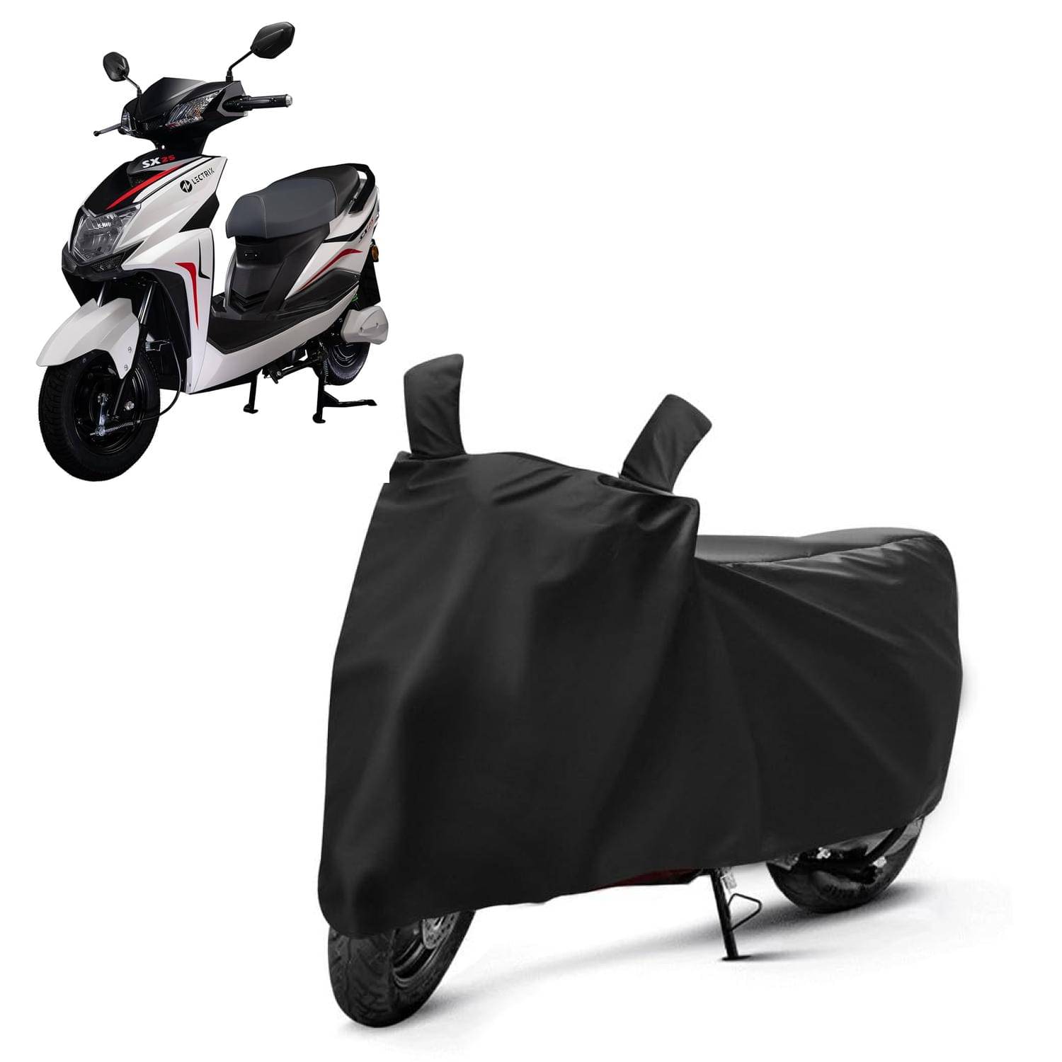 AKSMIT Bike Body Cover for Lectrix SX25 Black (Pack of 1)     			AKSMIT Bike Body Cover for Lectrix SX25 Black (Pack of 1)