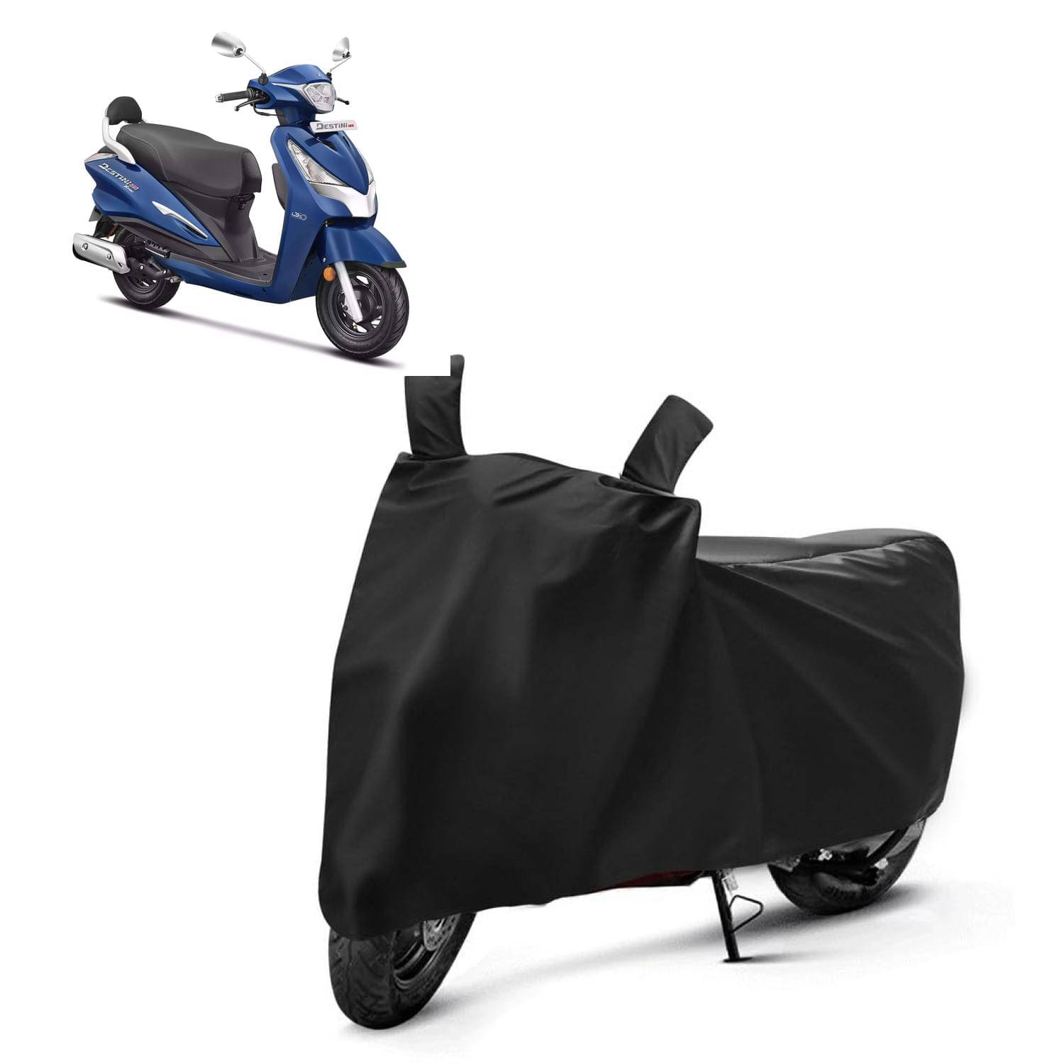     			AKSMIT Bike Body Cover for Hero Destini 125 Black (Pack of 1)