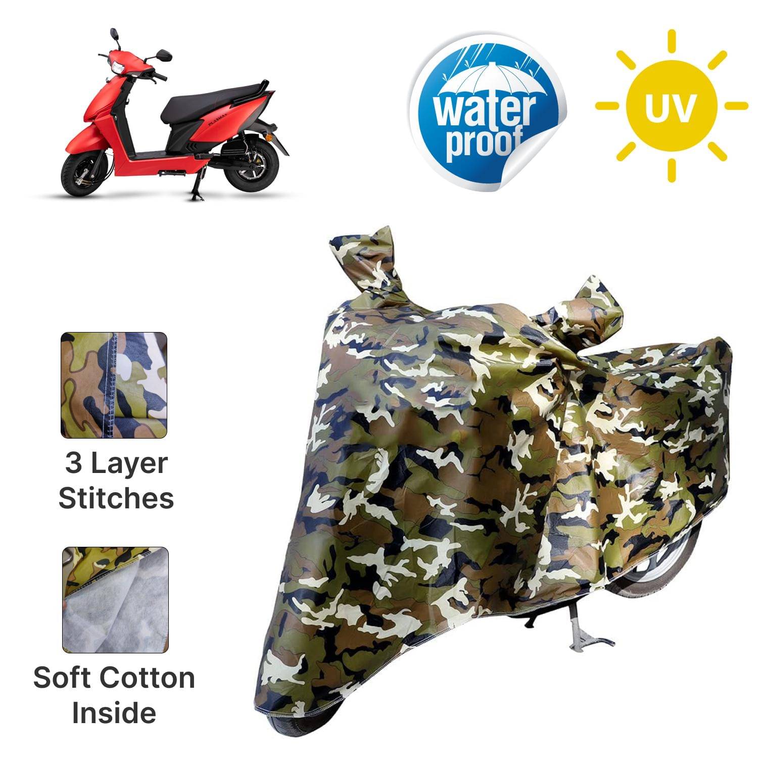 AKSMIT Bike Body Cover for Quantum Energy Jungle (Pack of 1) AKSMIT Bike Body Cover for Quantum Energy Jungle (Pack of 1)