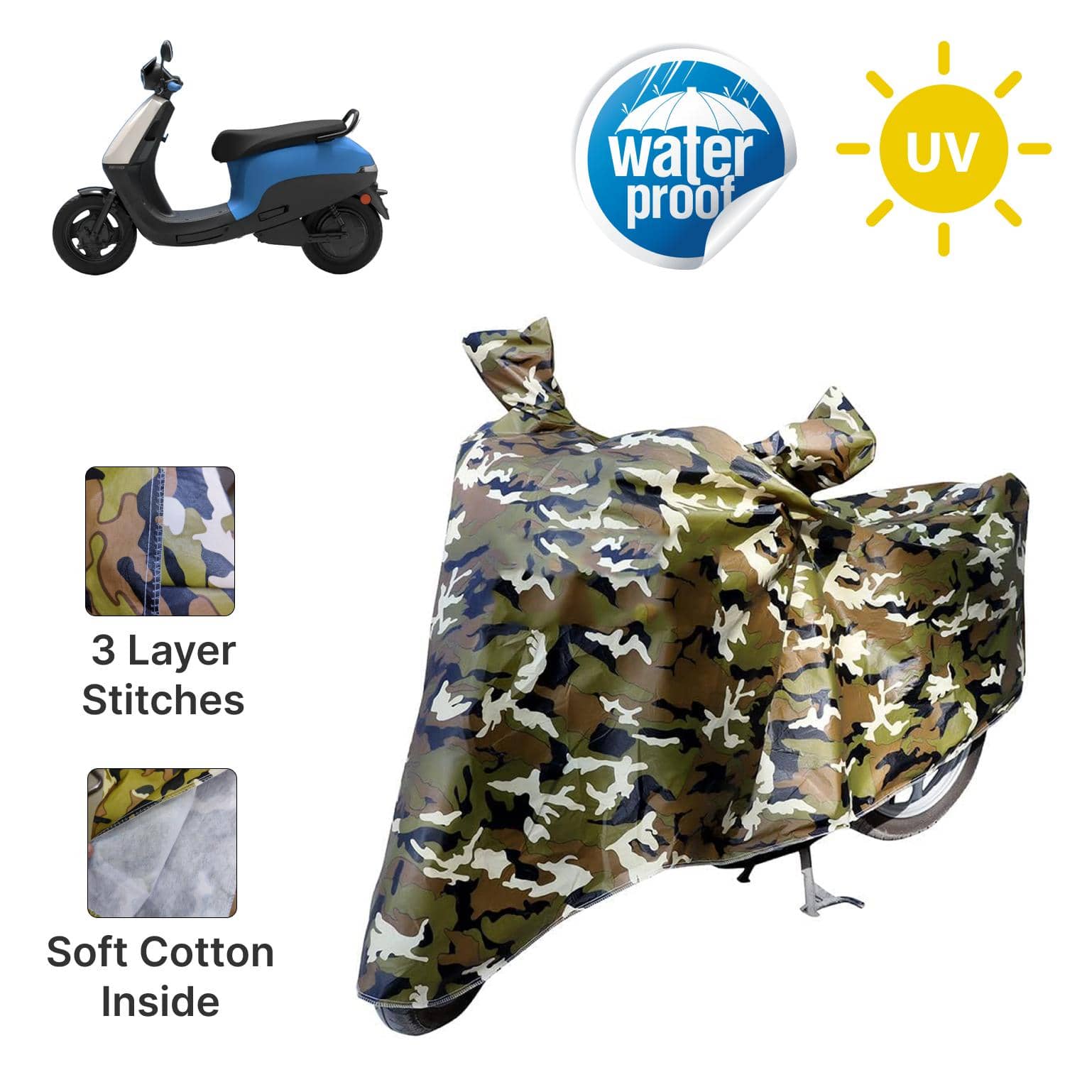 AKSMIT Bike Body Cover for OLA S1 X Jungle (Pack of 1)