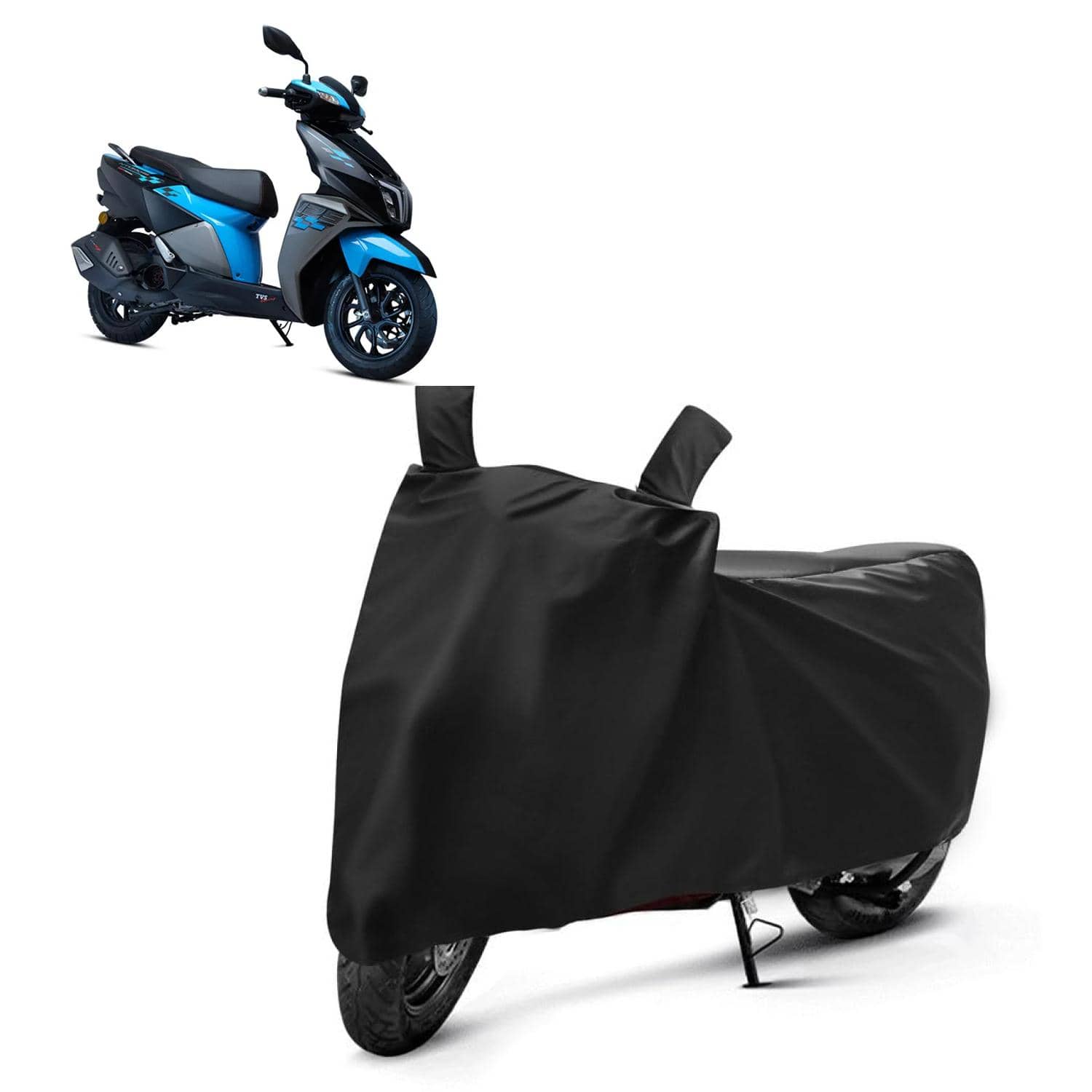 AKSMIT Bike Body Cover for TVS Ntorq 125 Black (Pack of 1)