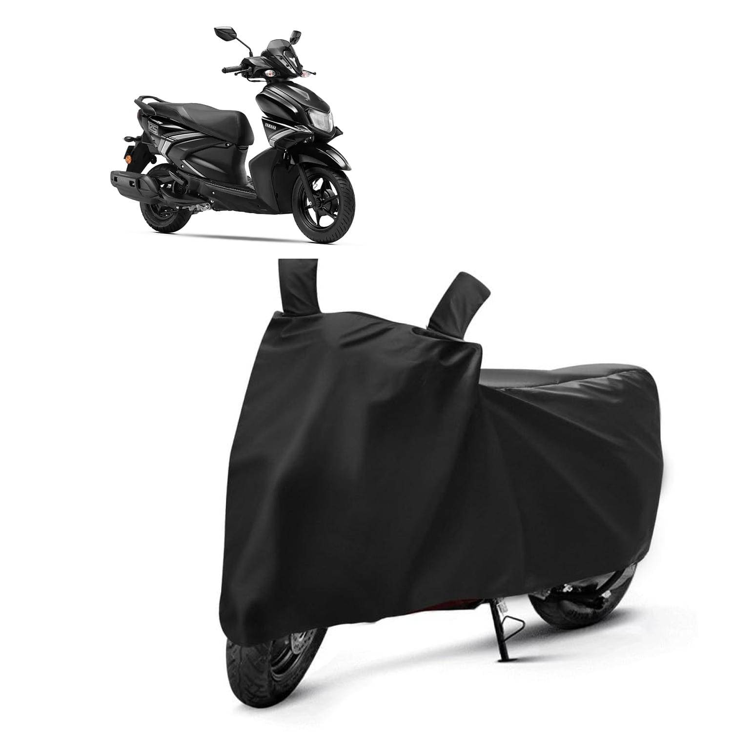 AKSMIT Bike Body Cover for Yamaha Ray ZR 125 Black (Pack of 1) AKSMIT Bike Body Cover for Yamaha Ray ZR 125 Black (Pack of 1)