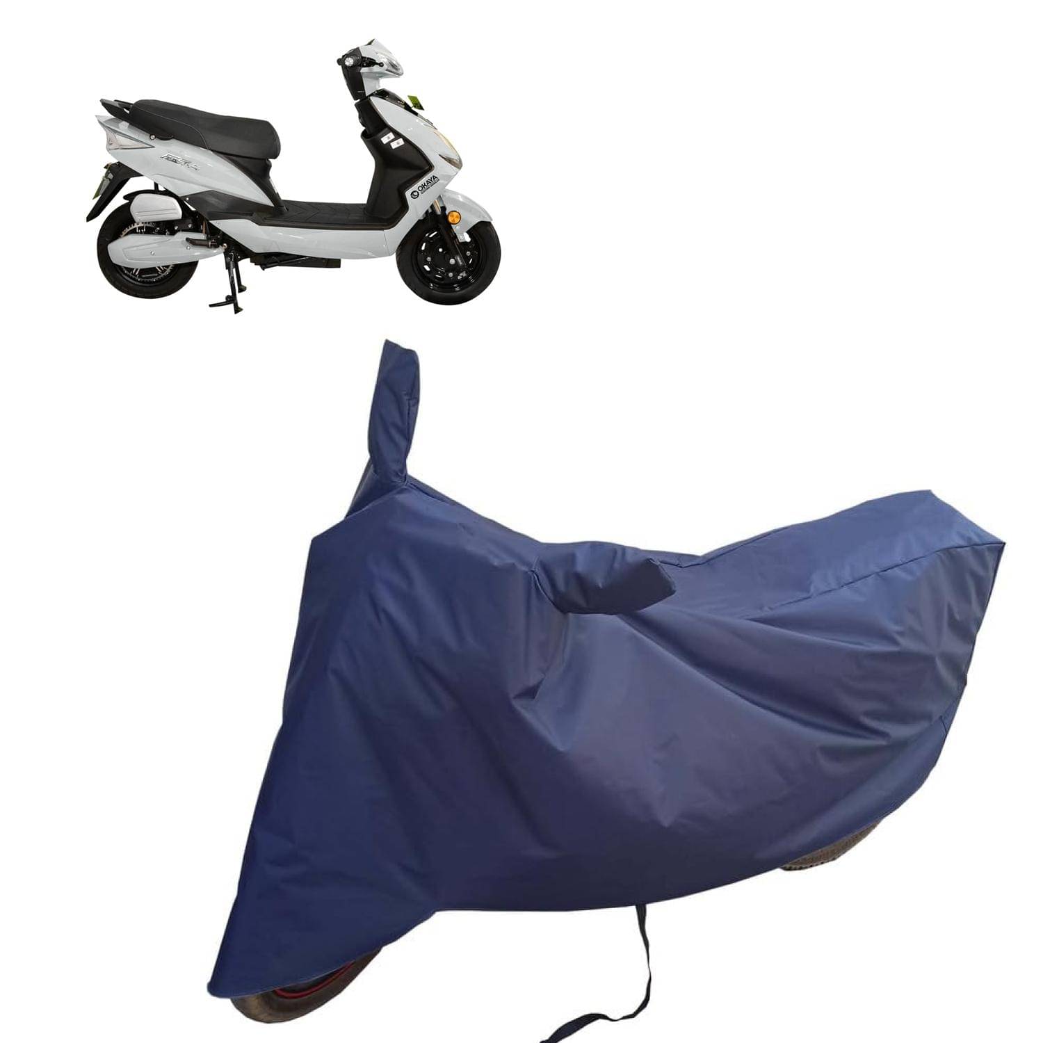 AKSMIT Bike Body Cover for Okaya Faast Navy Blue (Pack of 1) AKSMIT Bike Body Cover for Okaya Faast Navy Blue (Pack of 1)