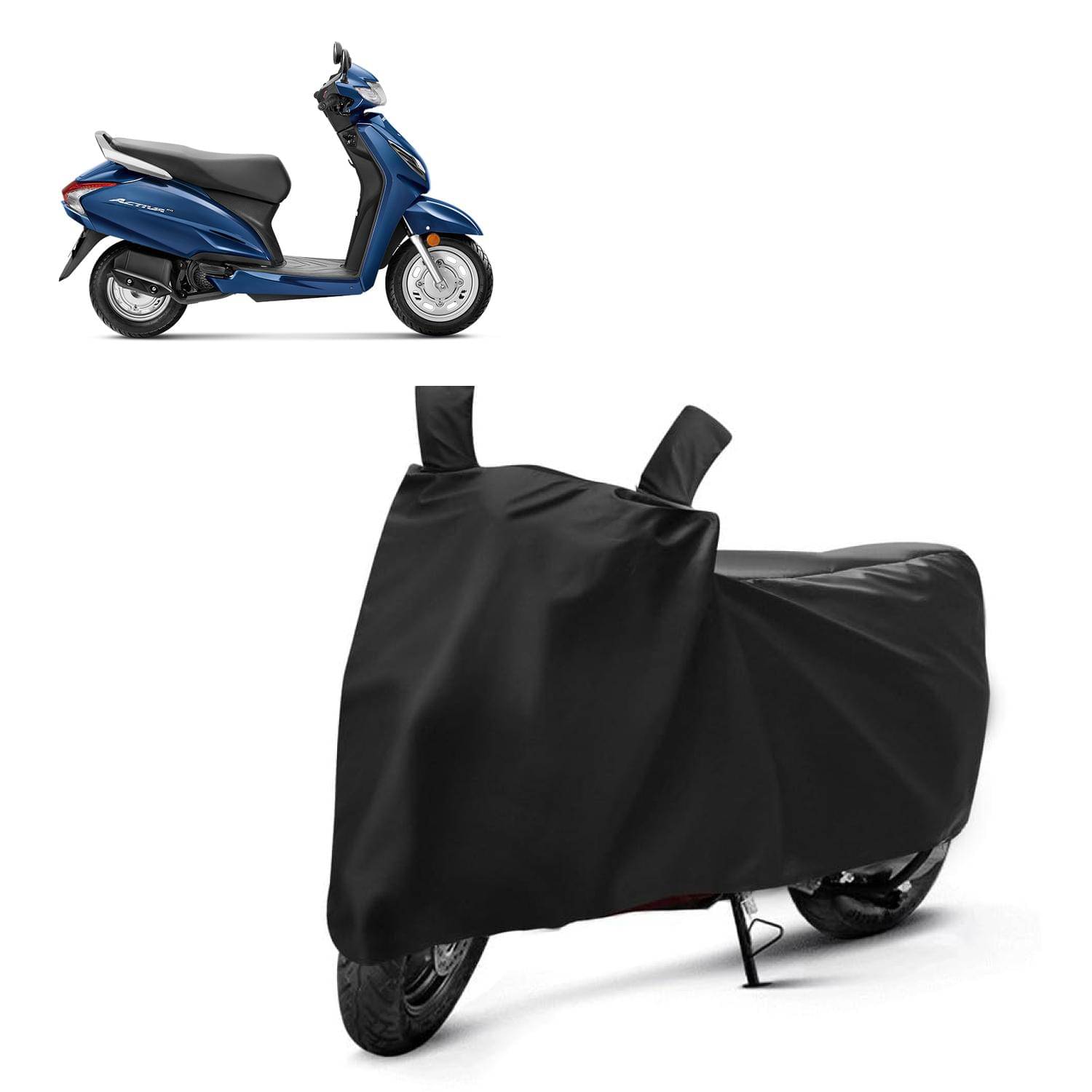 AKSMIT Bike Body Cover for Honda Activa 6G Black (Pack of 1)     			AKSMIT Bike Body Cover for Honda Activa 6G Black (Pack of 1)