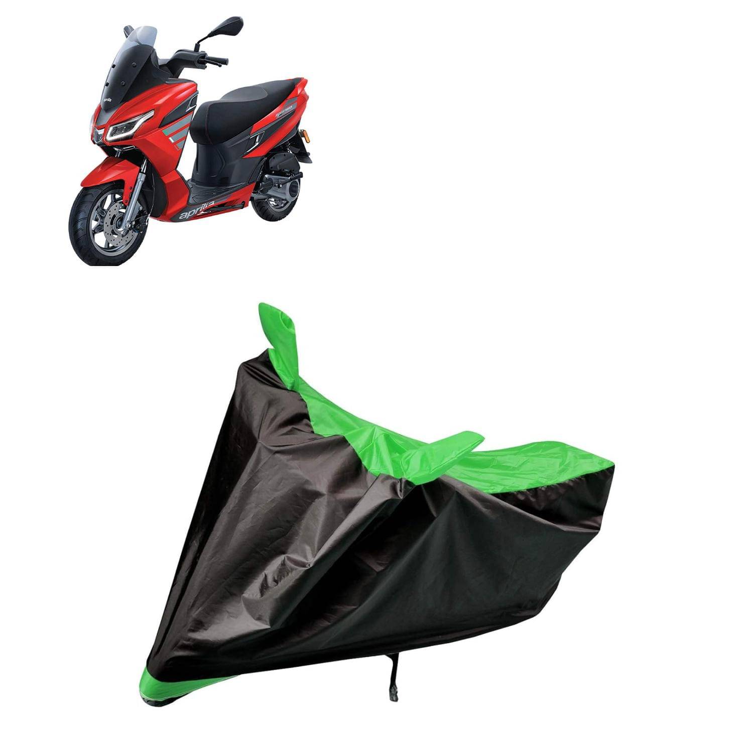 AKSMIT Bike Body Cover for Aprilia SXR 160 Multicolor (Pack of 1) AKSMIT Bike Body Cover for Aprilia SXR 160 Multicolor (Pack of 1)