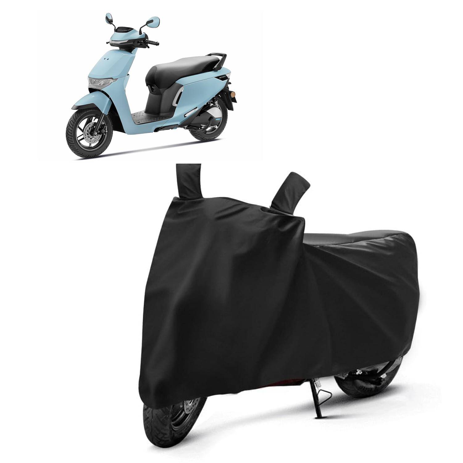 AKSMIT Bike Body Cover for Honda Activa e Black (Pack of 1)     			AKSMIT Bike Body Cover for Honda Activa e Black (Pack of 1)