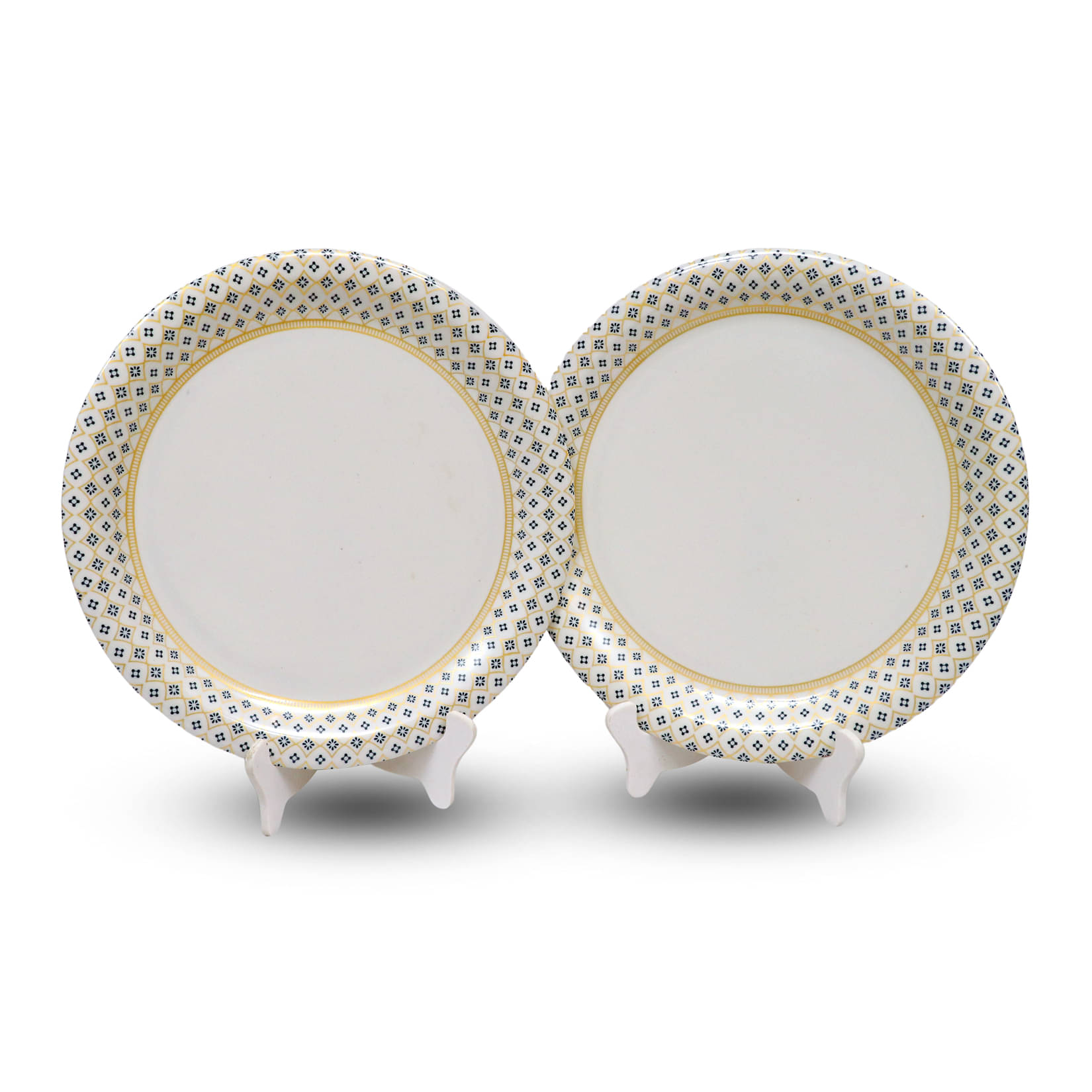     			AURKA 2 Pcs Melamine Light Blue Full Plate