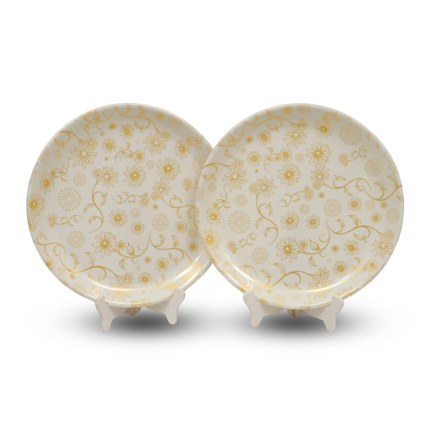 AURKA 2 Pcs Melamine White Full Plate AURKA 2 Pcs Melamine White Full Plate