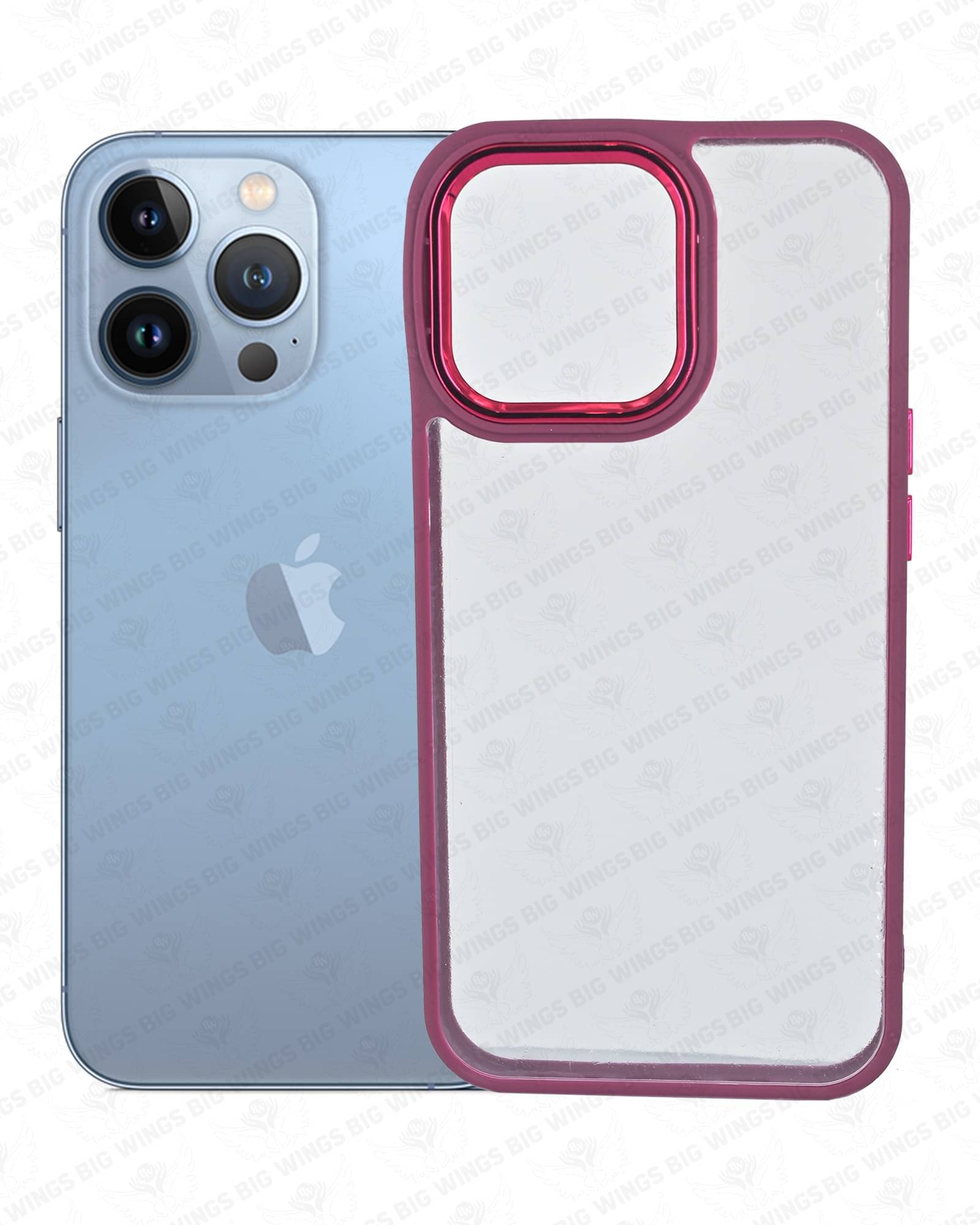     			BIG WINGS Plain Cases Compatible For Polycarbonate Apple iPhone 13 Pro ( Pack of 1 )
