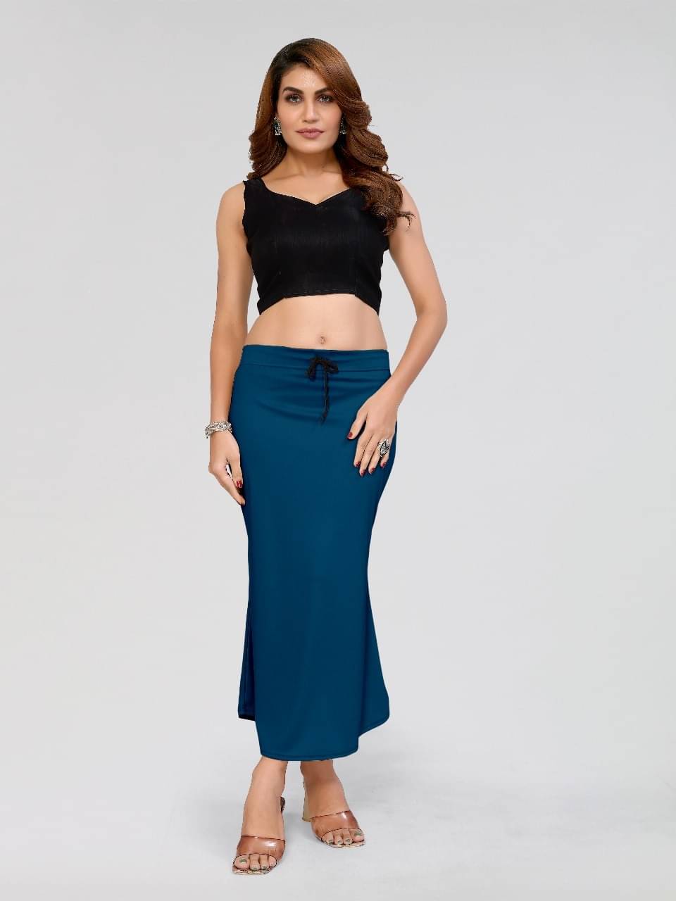BLYNK Blue Lycra Petticoat - Single BLYNK Blue Lycra Petticoat - Single
