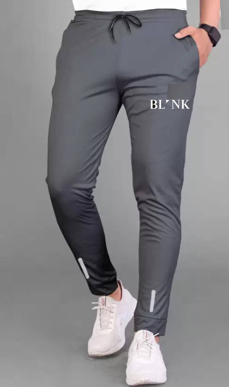 BLYNK Grey Lycra Men's Trackpants ( Pack of 1 ) BLYNK Grey Lycra Men's Trackpants ( Pack of 1 )