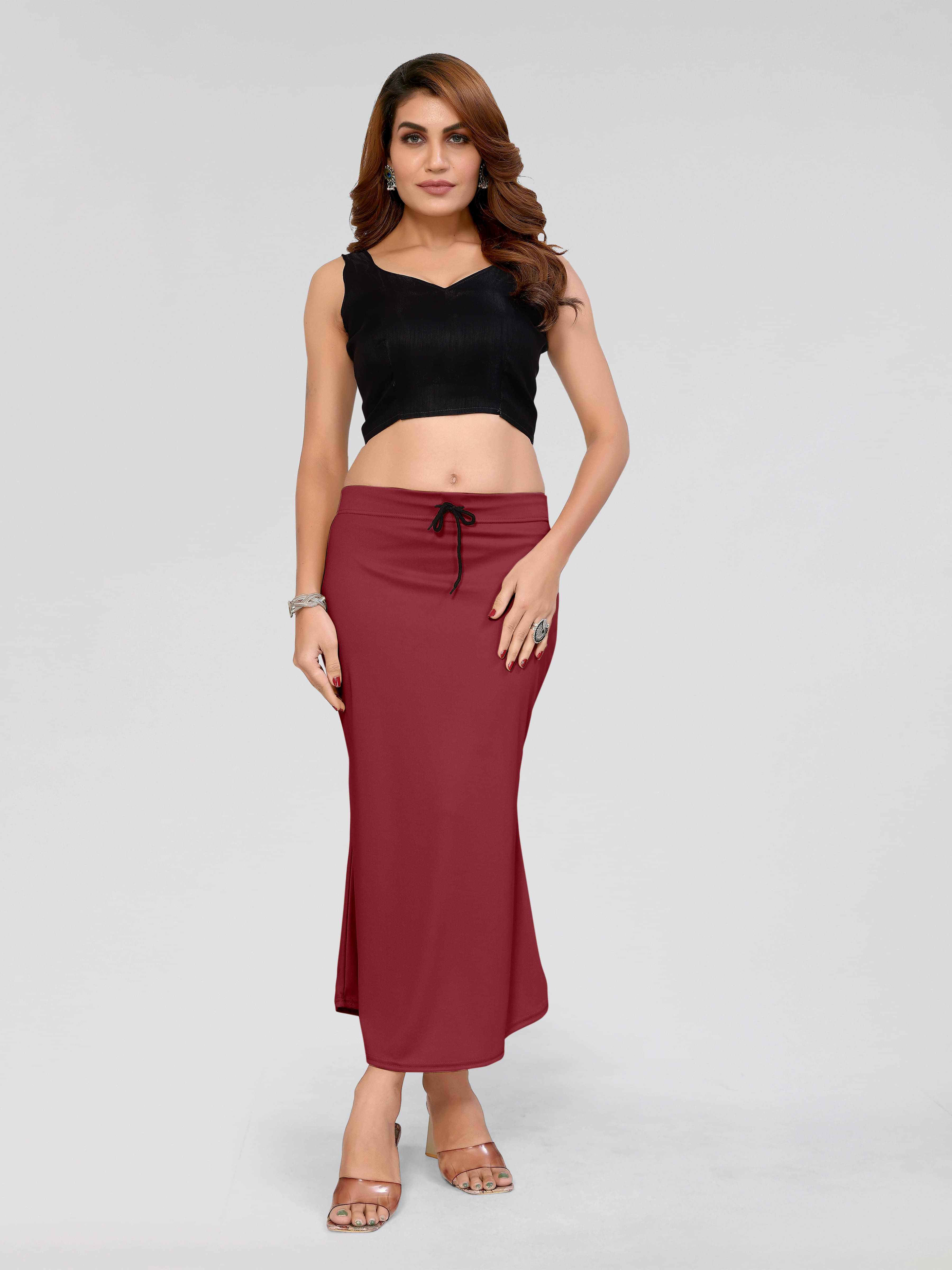     			BLYNK Maroon Lycra Petticoat - Single