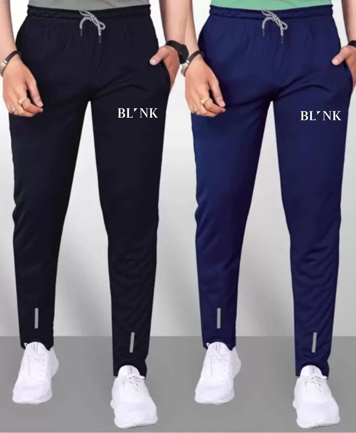     			BLYNK Multicolor Lycra Men's Trackpants ( Pack of 2 )