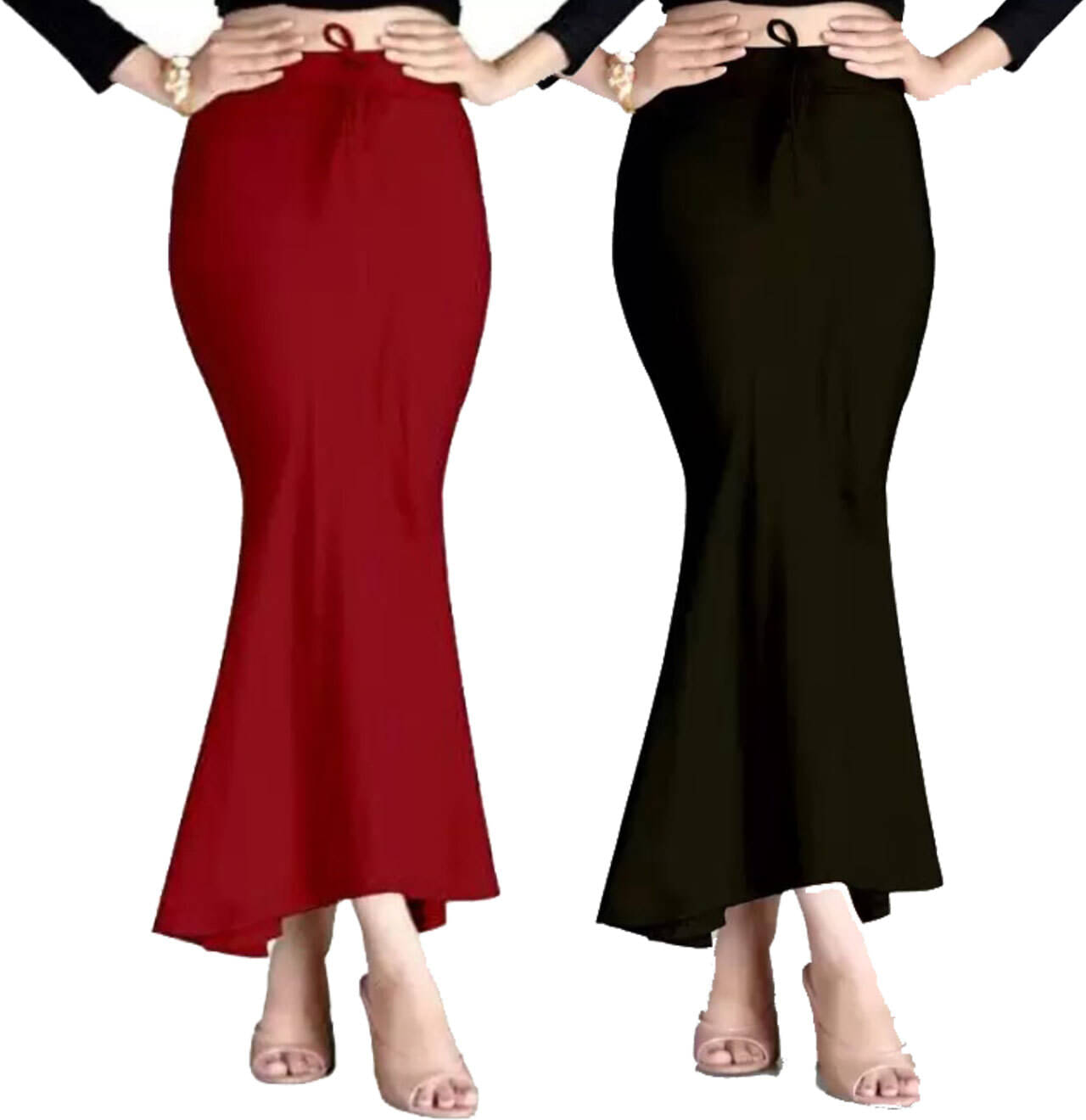     			BLYNK Multicoloured Lycra Petticoat - Pack of 2