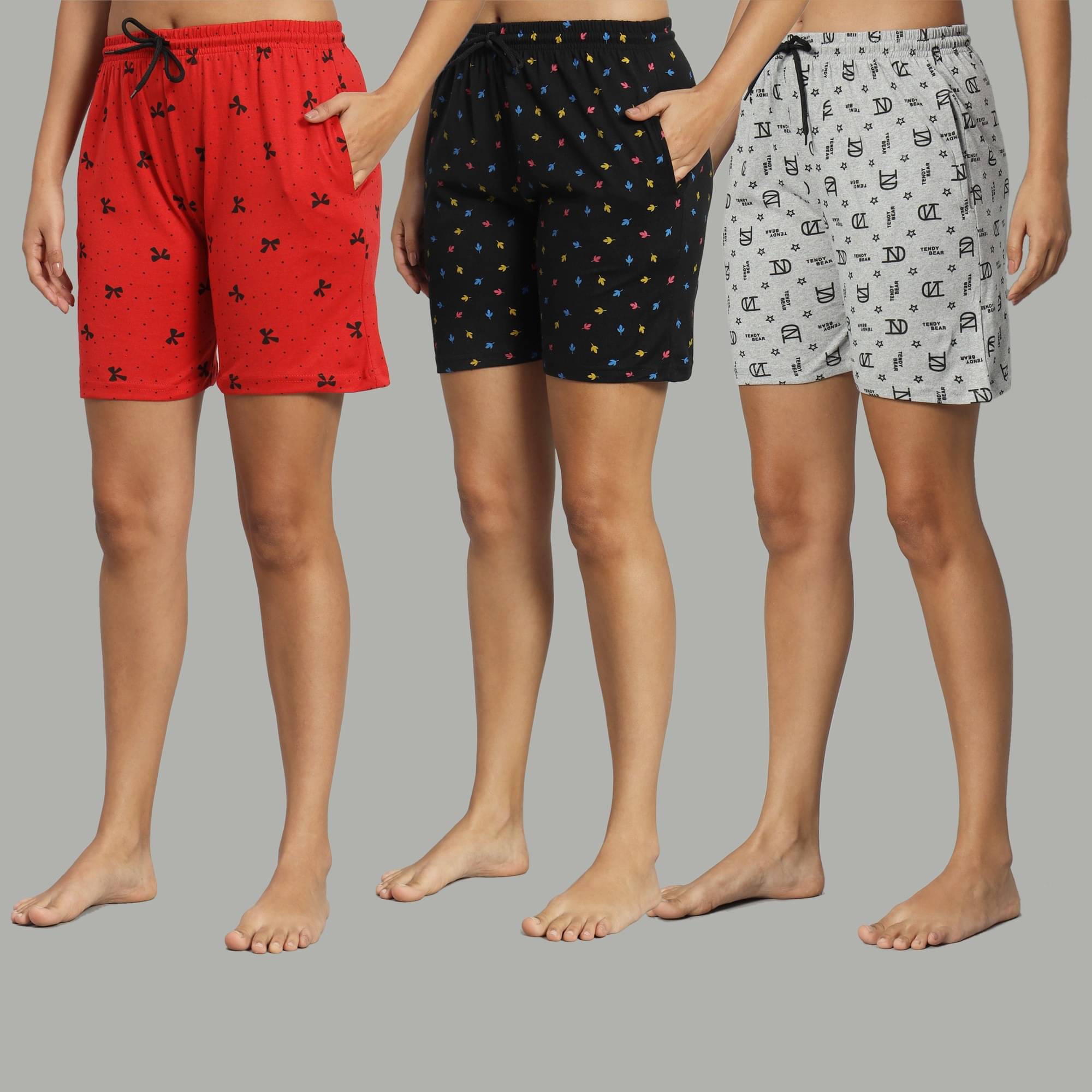 BRYLES Cotton Blend Bermuda - Multicolor 3     			BRYLES Cotton Blend Bermuda - Multicolor 3