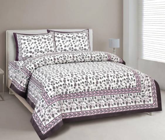 CLOTHOLOGY Cotton 1 Double King Bedsheet with 2 Pillow Covers ( Multicolor )     			CLOTHOLOGY Cotton 1 Double King Bedsheet with 2 Pillow Covers ( Multicolor )