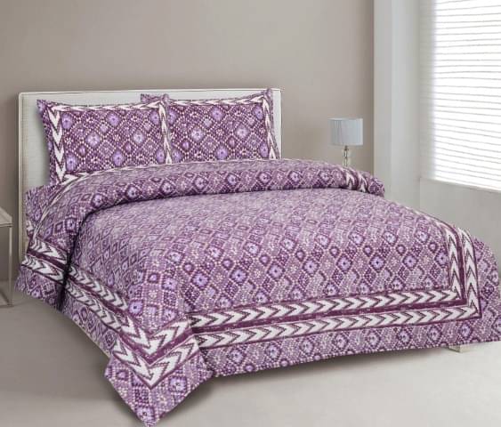 CLOTHOLOGY Cotton 1 Double King Bedsheet with 2 Pillow Covers ( Multicolor ) CLOTHOLOGY Cotton 1 Double King Bedsheet with 2 Pillow Covers ( Multicolor )