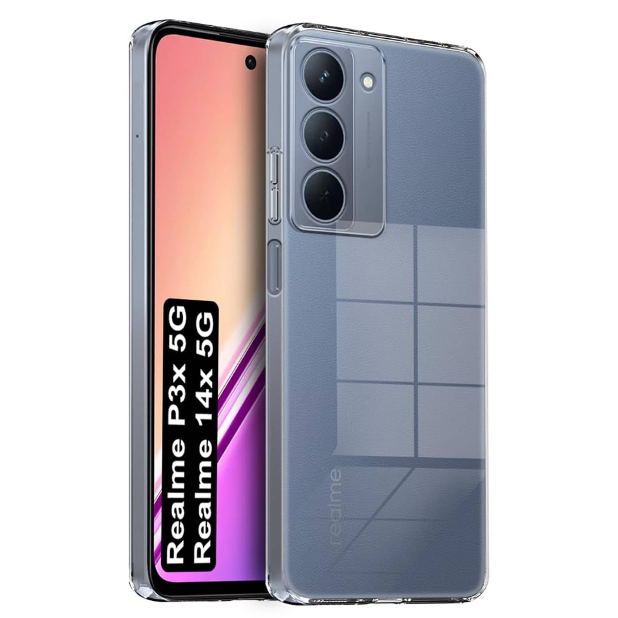    			Case Vault Covers Silicon Soft cases Compatible For Silicon Realme 14x 5G ( )