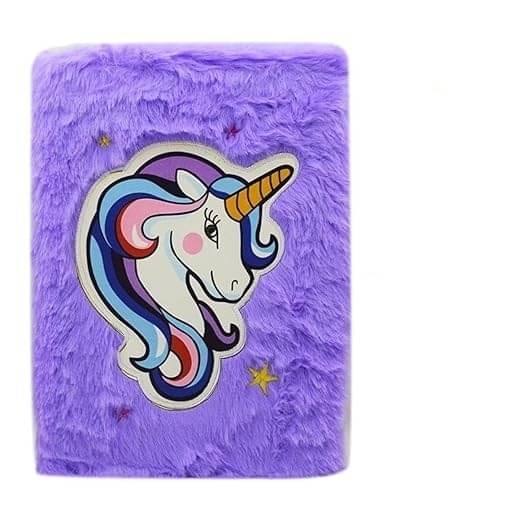 ECLET Best Unicorn Fur Diary/Notebook Birthday Party/Return Gift for Kids(Multicolor) SET OF 1 ECLET Best Unicorn Fur Diary/Notebook Birthday Party/Return Gift for Kids(Multicolor) SET OF 1