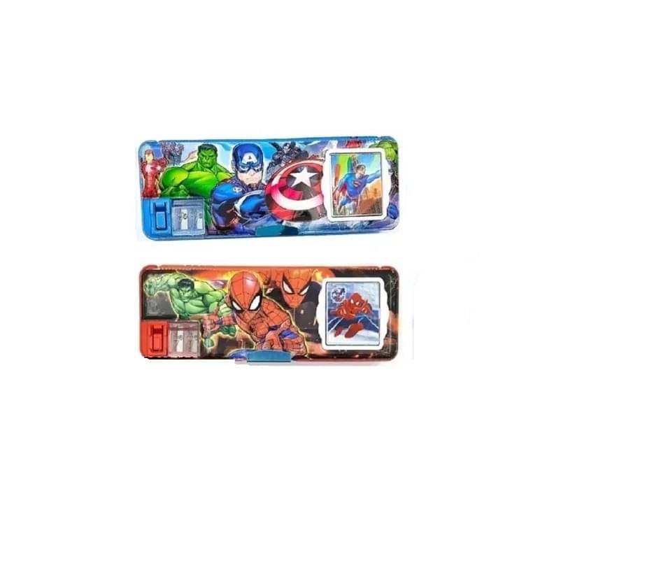     			ECLET Inbuilt Calculator & Sharpener for Girls and Boys Birthday Return Gift Art Plastic Pencil Boxes  (Set of 2, Multicolor)