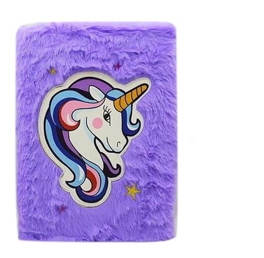 ECLET Unicorn Fur Diary/Notebook Birthday Party/Return Gift for Kids(Multicolor)SET OF 1 ECLET Unicorn Fur Diary/Notebook Birthday Party/Return Gift for Kids(Multicolor)SET OF 1