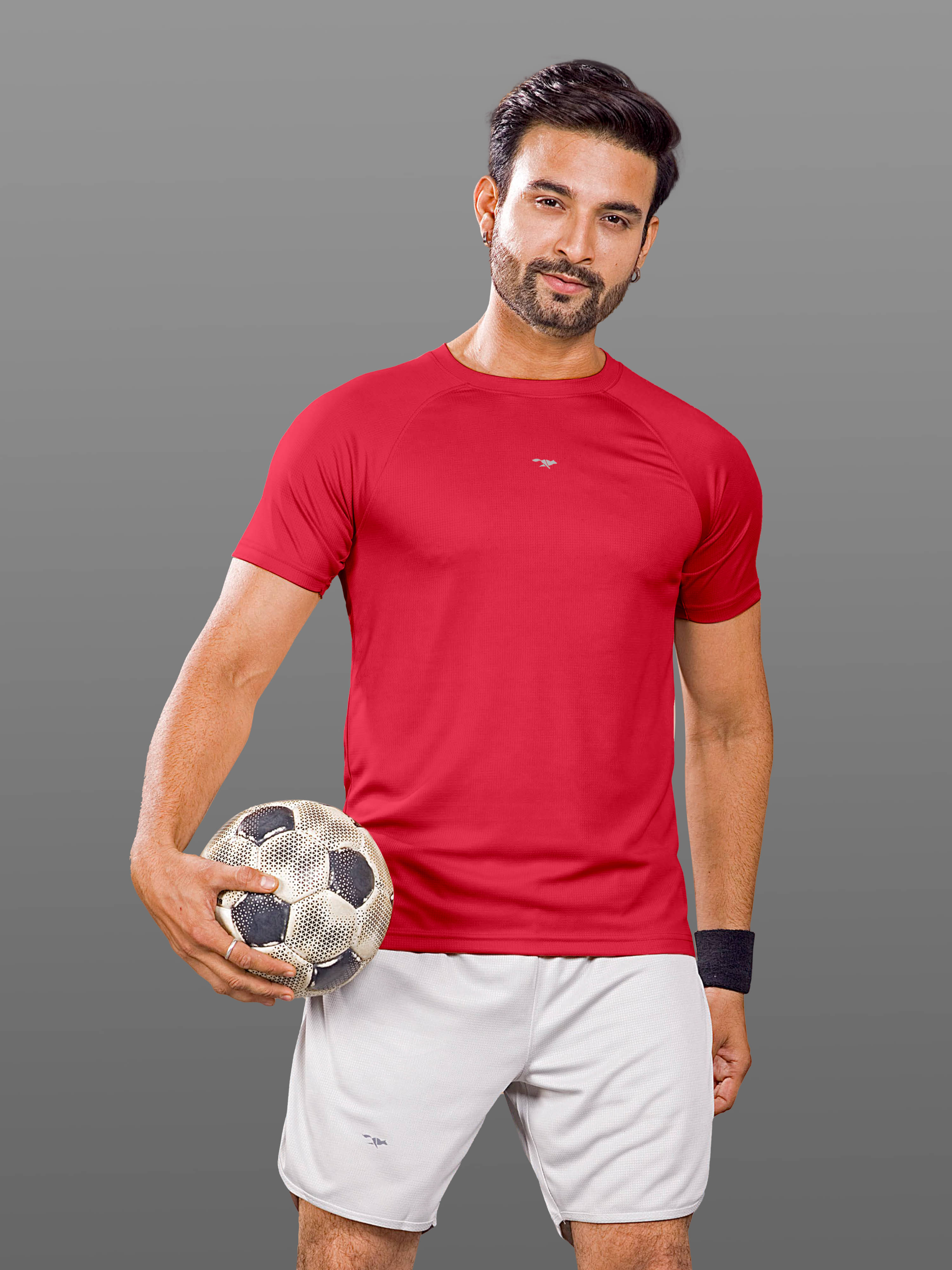 FROSEN FOX Polyester Regular Fit Self Design Half Sleeves Men's Round T-Shirt - Red ( Pack of 1 ) FROSEN FOX Polyester Regular Fit Self Design Half Sleeves Men's Round T-Shirt - Red ( Pack of 1 )