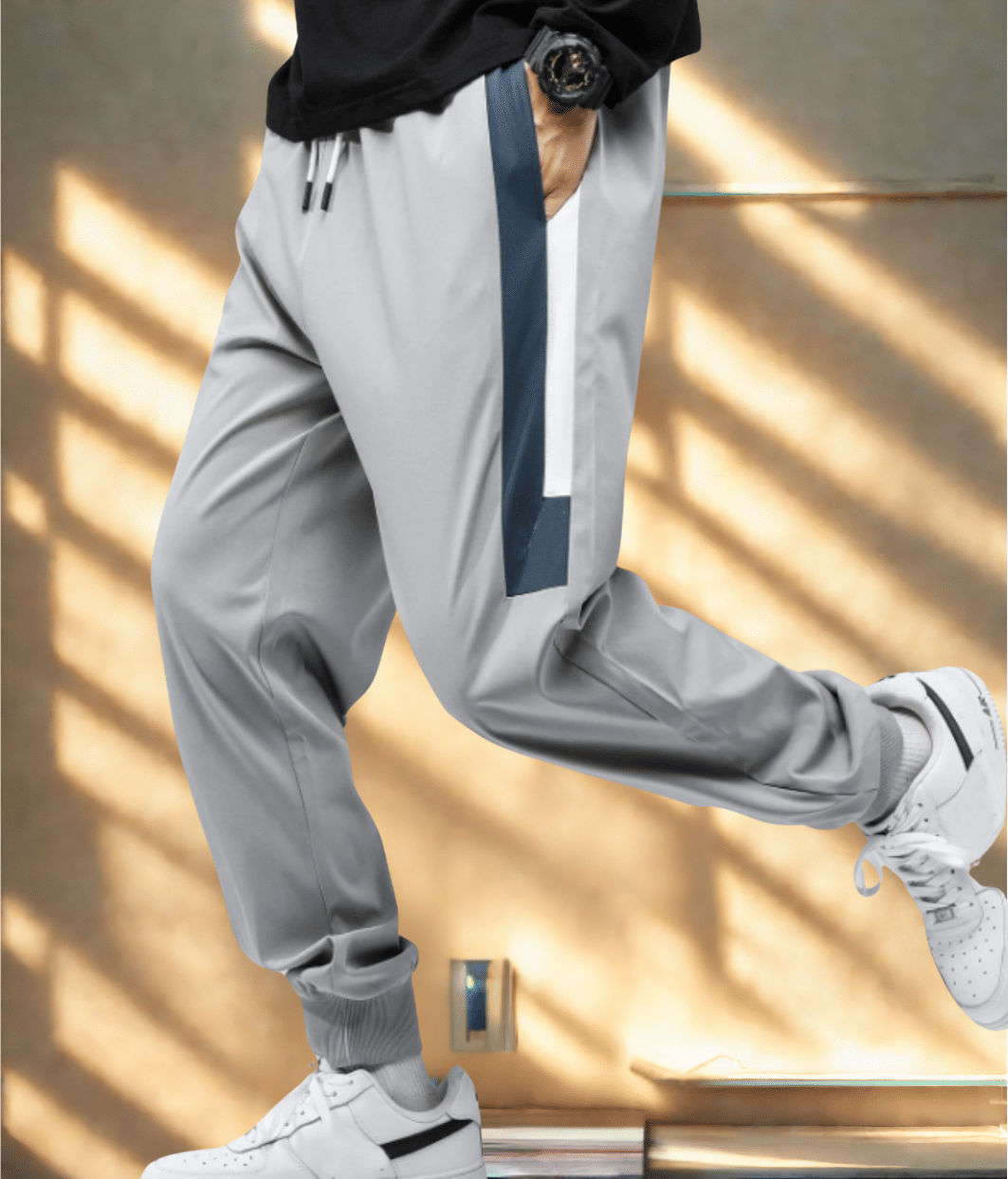 Forbro Light Grey Polyester Men's Joggers ( Pack of 1 ) - Track Pants | Buy online on ZillyBuy