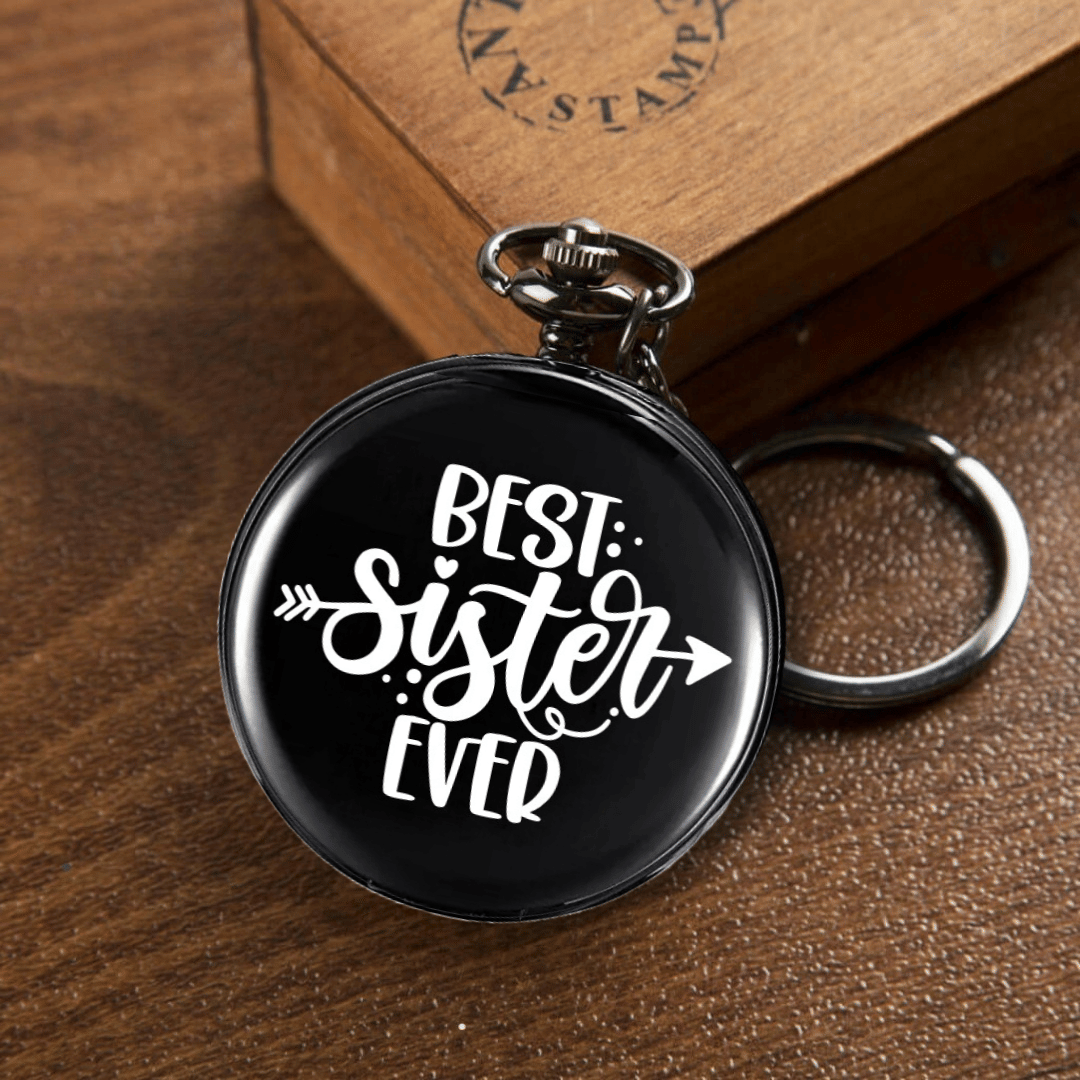 GT Gala Time Pocket watch keyachain Creative Rakshabandan Gift (Unique Gift) Best Sister Ever Key Chain GT Gala Time Pocket watch keyachain Creative Rakshabandan Gift (Unique Gift) Best Sister Ever Key Chain