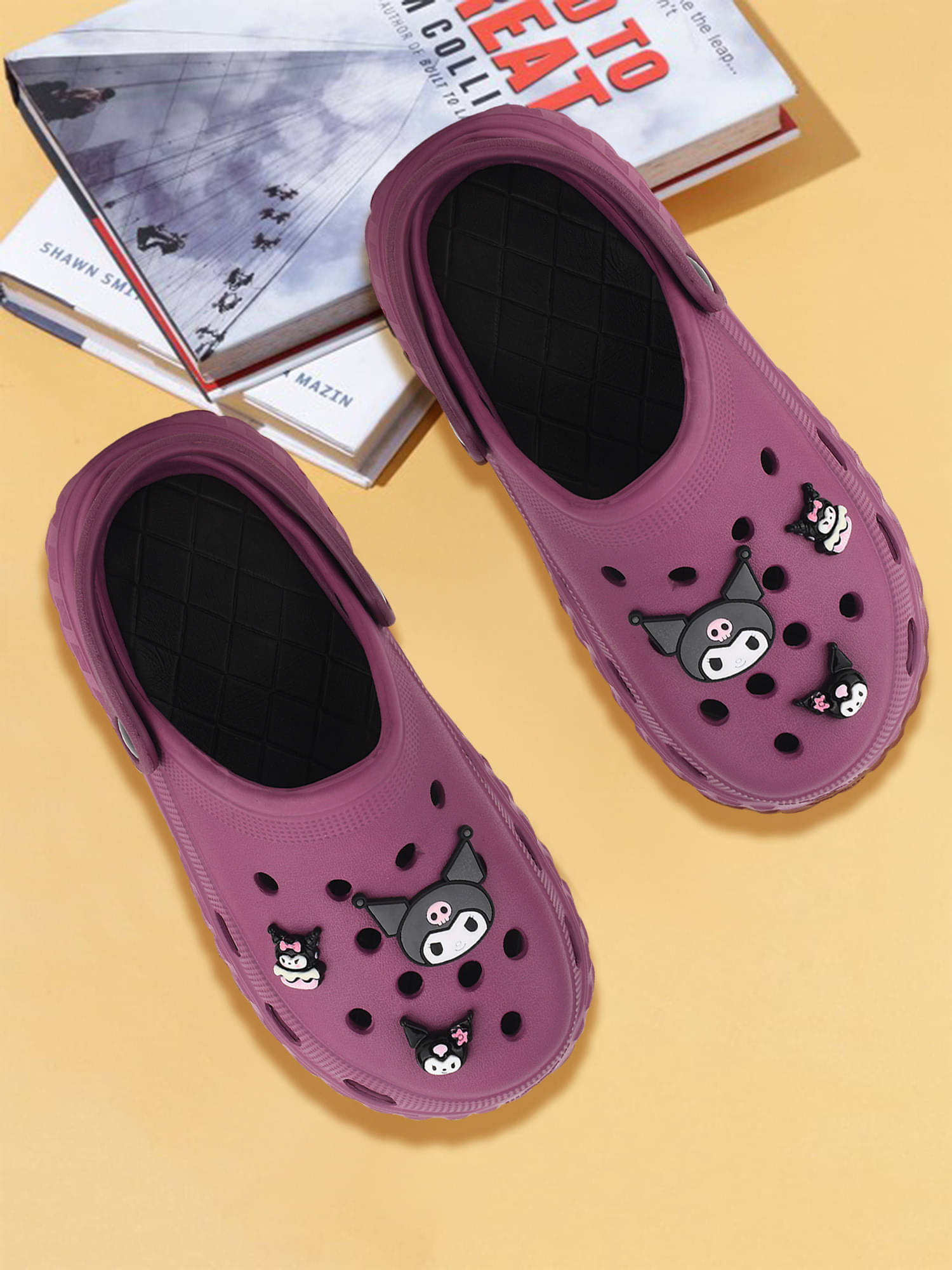     			Gokik Purple Women's Clogs