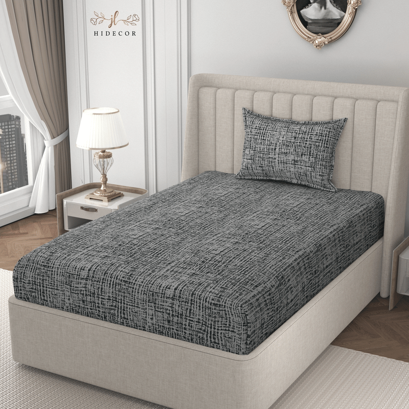 HIDECOR Microfiber 1 Single Bedsheet with 1 Pillow Cover ( Gray ) HIDECOR Microfiber 1 Single Bedsheet with 1 Pillow Cover ( Gray )