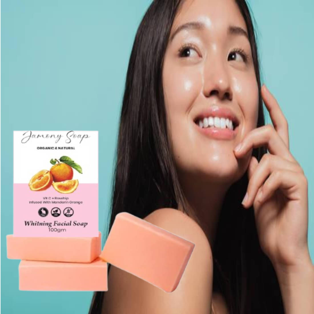     			JAMONY Skin Whitening Soap for All Skin Type ( Pack of 1 )