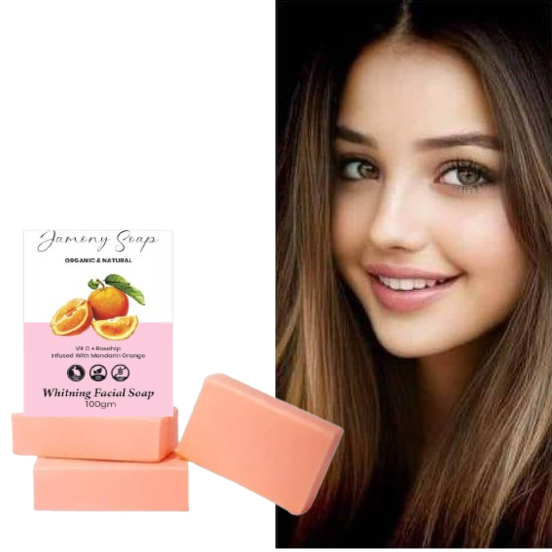     			JAMONY Skin Whitening Soap for All Skin Type ( Pack of 1 )