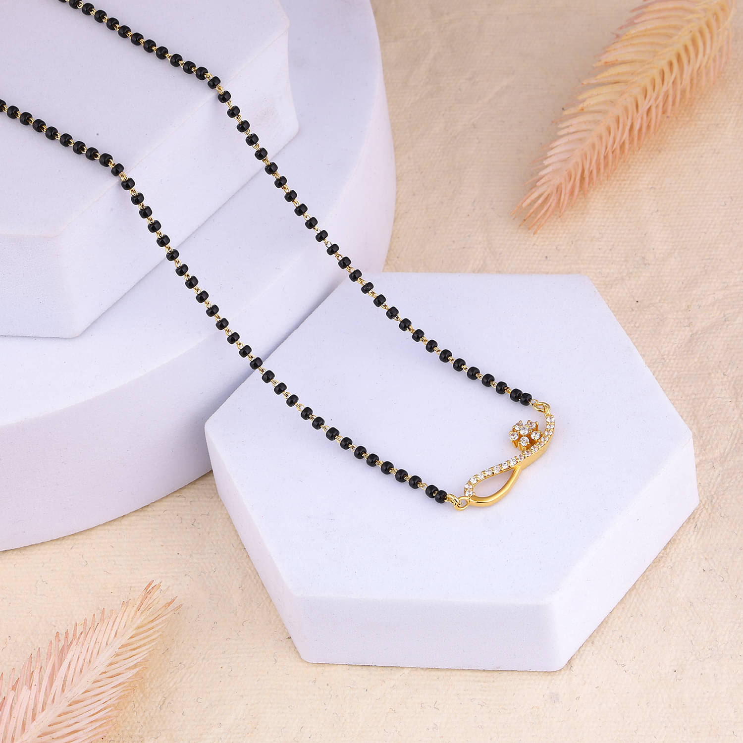    			Maira 925 Sterling Silver Silver Manglsutra