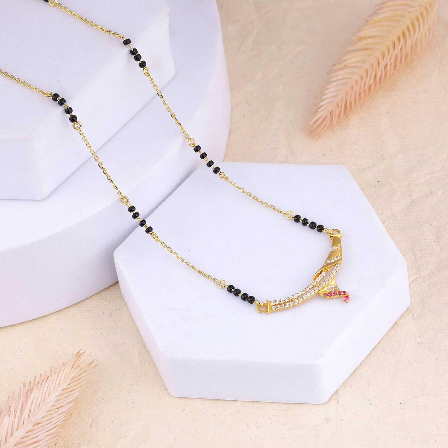     			Maira 925 Sterling Silver Silver Manglsutra