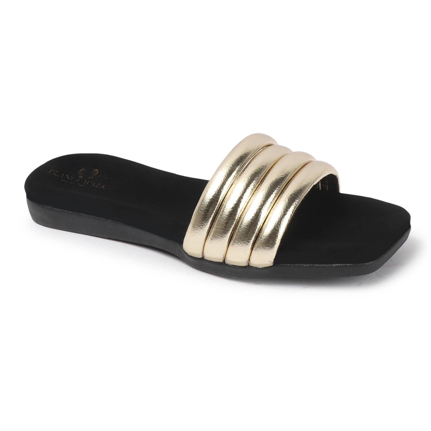     			PLANET WALK Gold Women's Flats