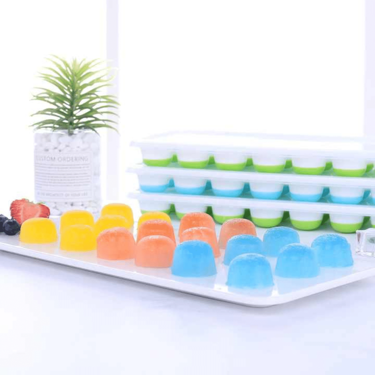     			SARVASHVA TRENDS Ice trays, ice cube Multicolor 13-24 Pcs