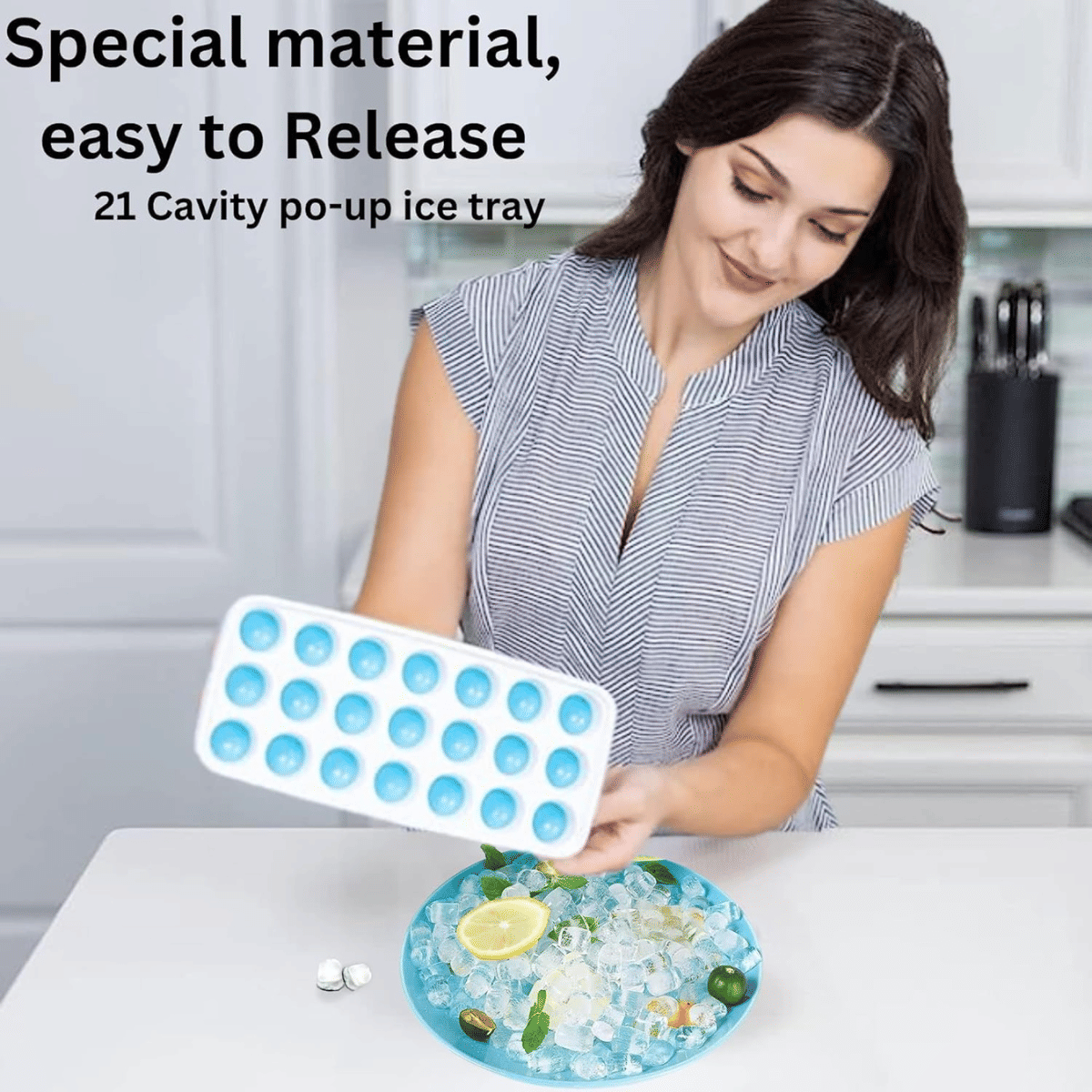     			SARVASHVA TRENDS Ice trays, ice cube Multicolor 13-24 Pcs