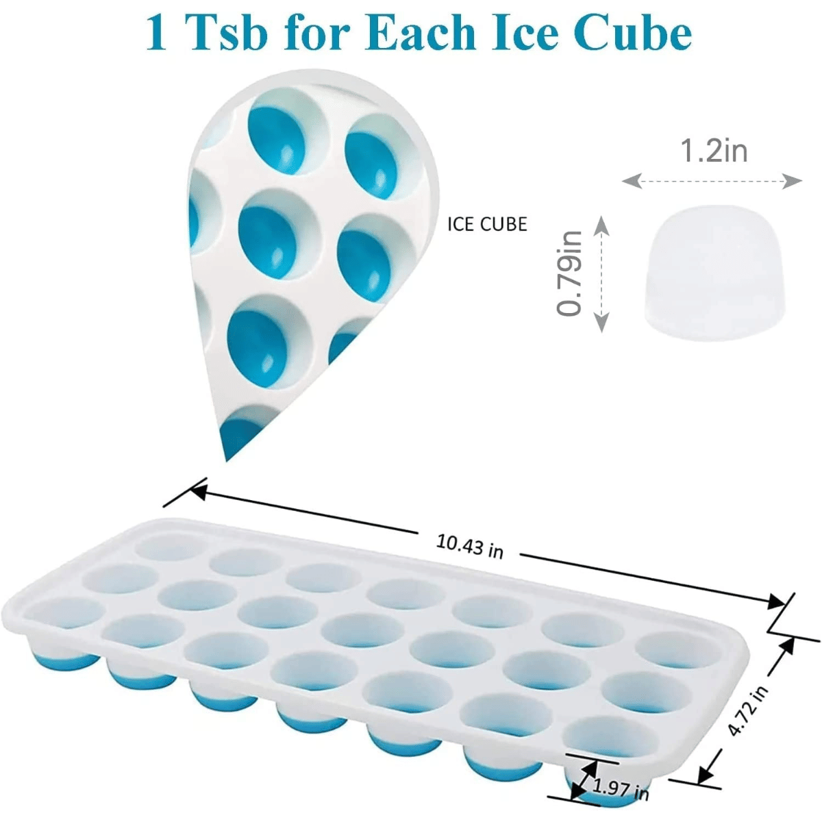     			SARVASHVA TRENDS Ice trays, ice cube Multicolor 13-24 Pcs